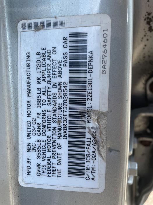 2003 toyota corolla ce with 158334 miles for sale near elk-river, minnesota 035ca764c57b4d9593ca276d939f0c24.jpeg