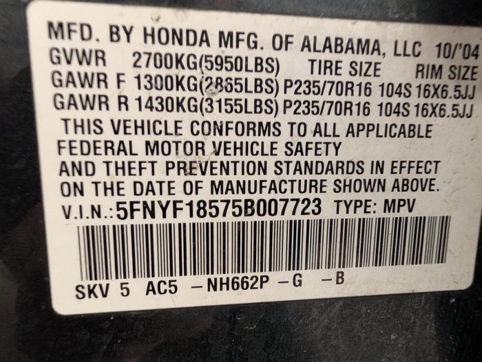 2005 honda pilot ex with 310041 miles for sale near elk-river, minnesota 072b931a610f46cab045c12c6e9d22d9.jpg