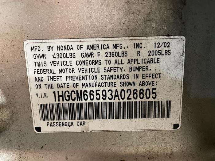 2003 Honda Accord