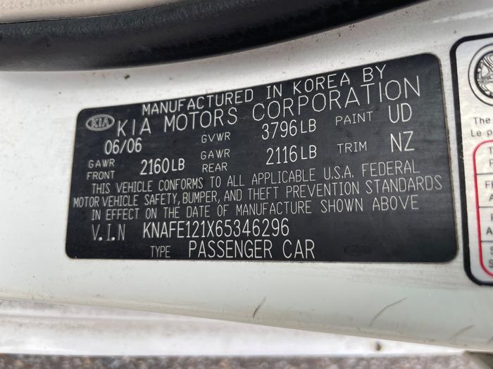 2006 kia spectra ex with 130685 miles for sale near elk-river, minnesota 08a9d350b8dd4008a2170c15da8cd39e.jpeg