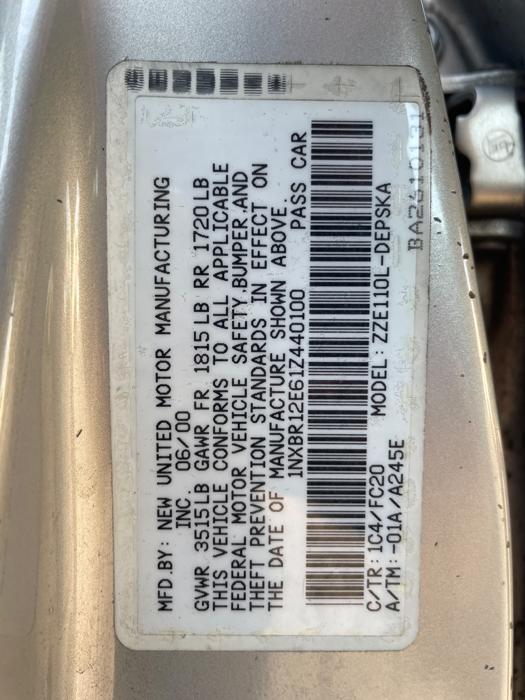 2001 toyota corolla ce with 162695 miles for sale near elk-river, minnesota 0ea385edfe1f423fbac7f3d4e0e67af7.jpeg