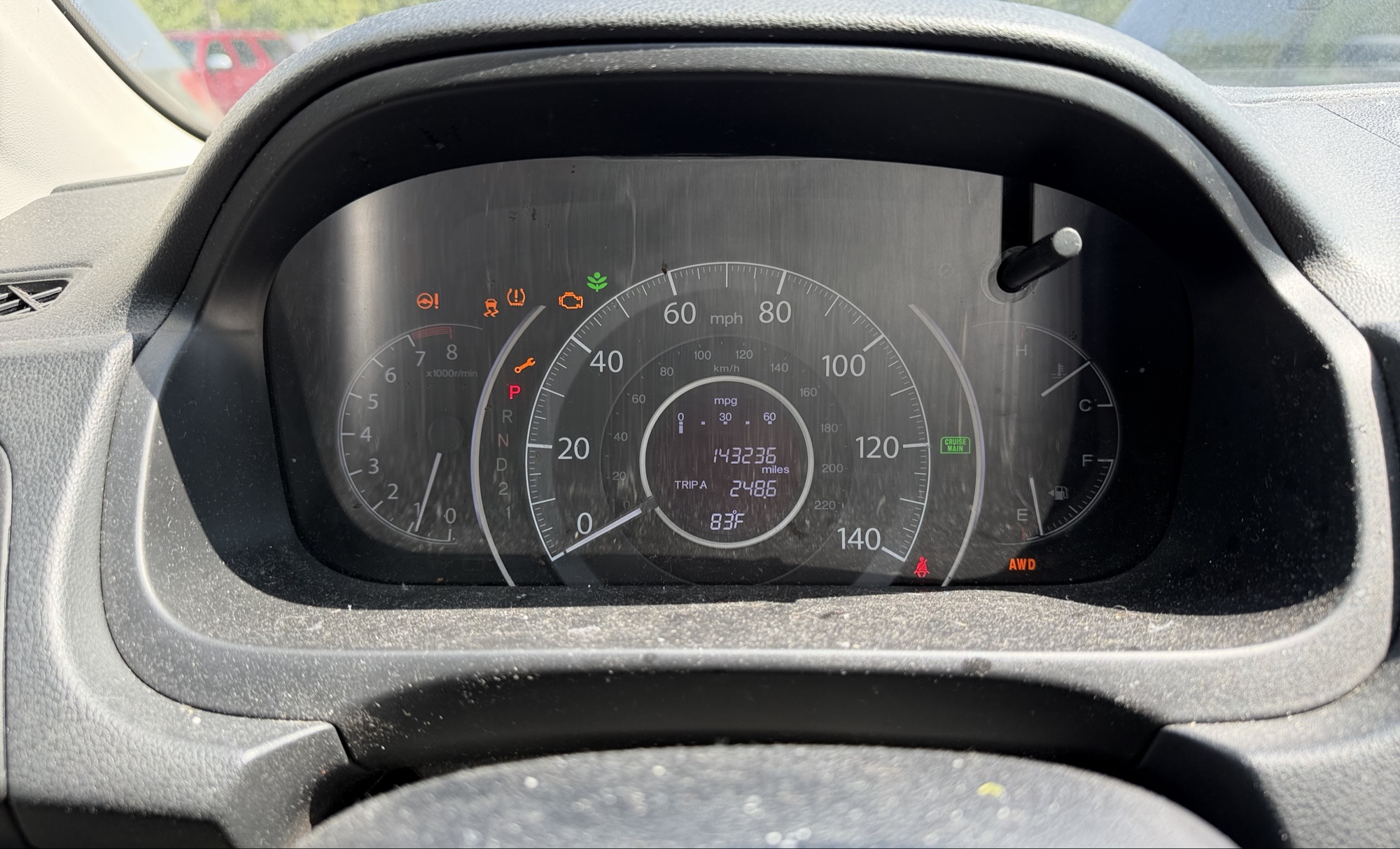 2014 honda cr-v ex-l-4wd-5-speed-at with 143236 miles for sale near elk-river, minnesota 104624_43_gauge_cluster.jpg