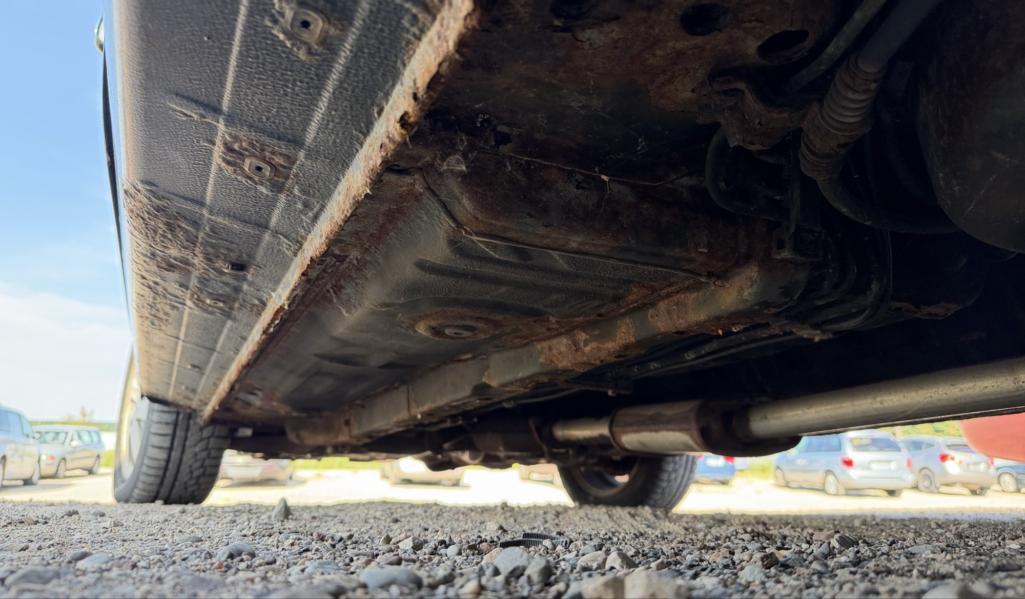 2002 mitsubishi lancer base with 166691 miles for sale near elk-river, minnesota 106319_18_undercar_rear_drv.jpg