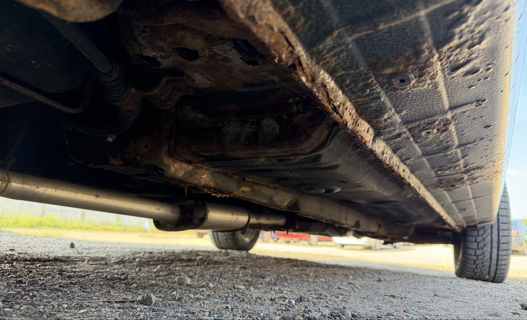 2002 mitsubishi lancer base with 166691 miles for sale near elk-river, minnesota 106319_20_undercar_rear_pass.jpg