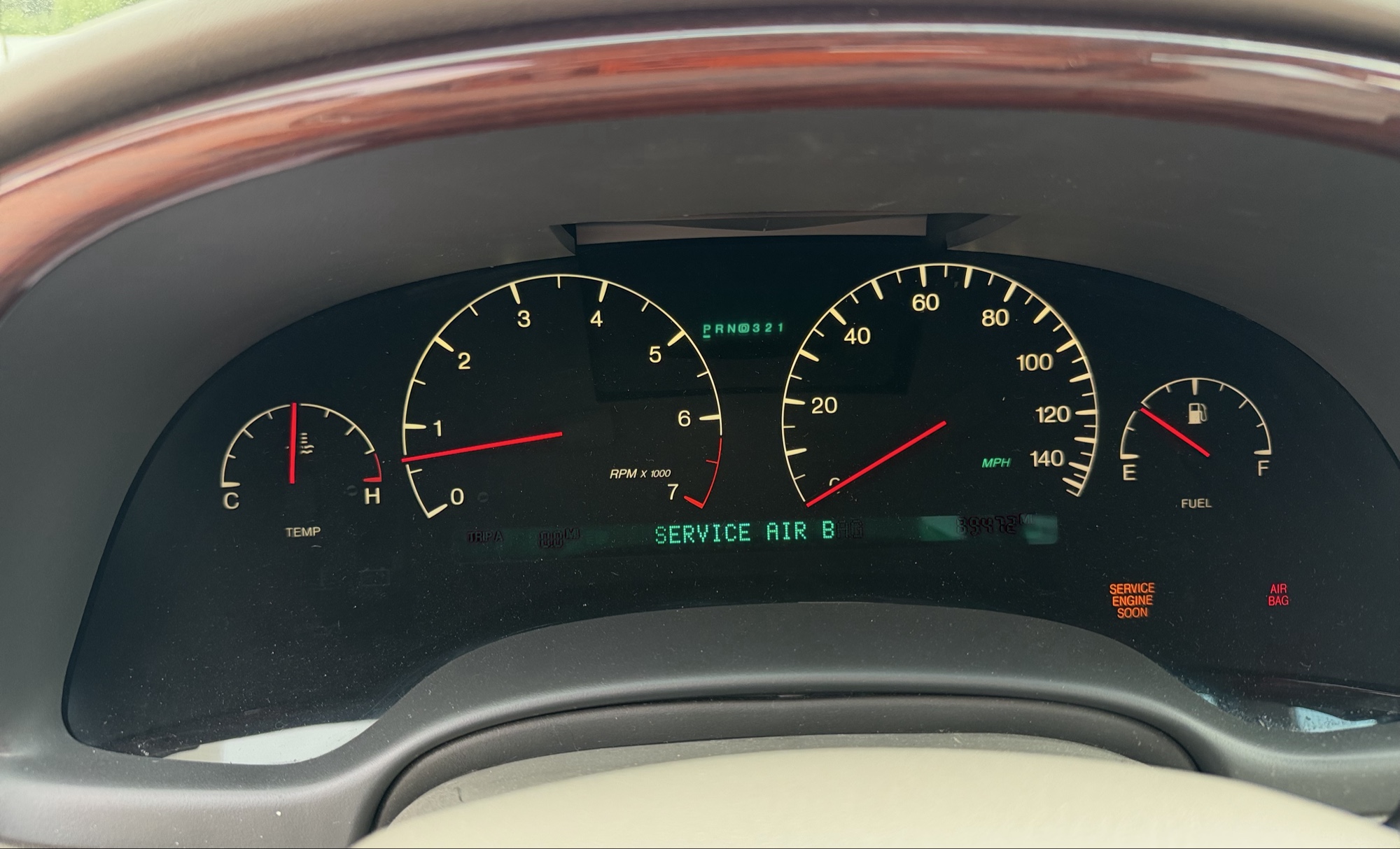 2000 cadillac deville dhs with 89472 miles for sale near elk-river, minnesota 106320_43_gauge_cluster.jpg