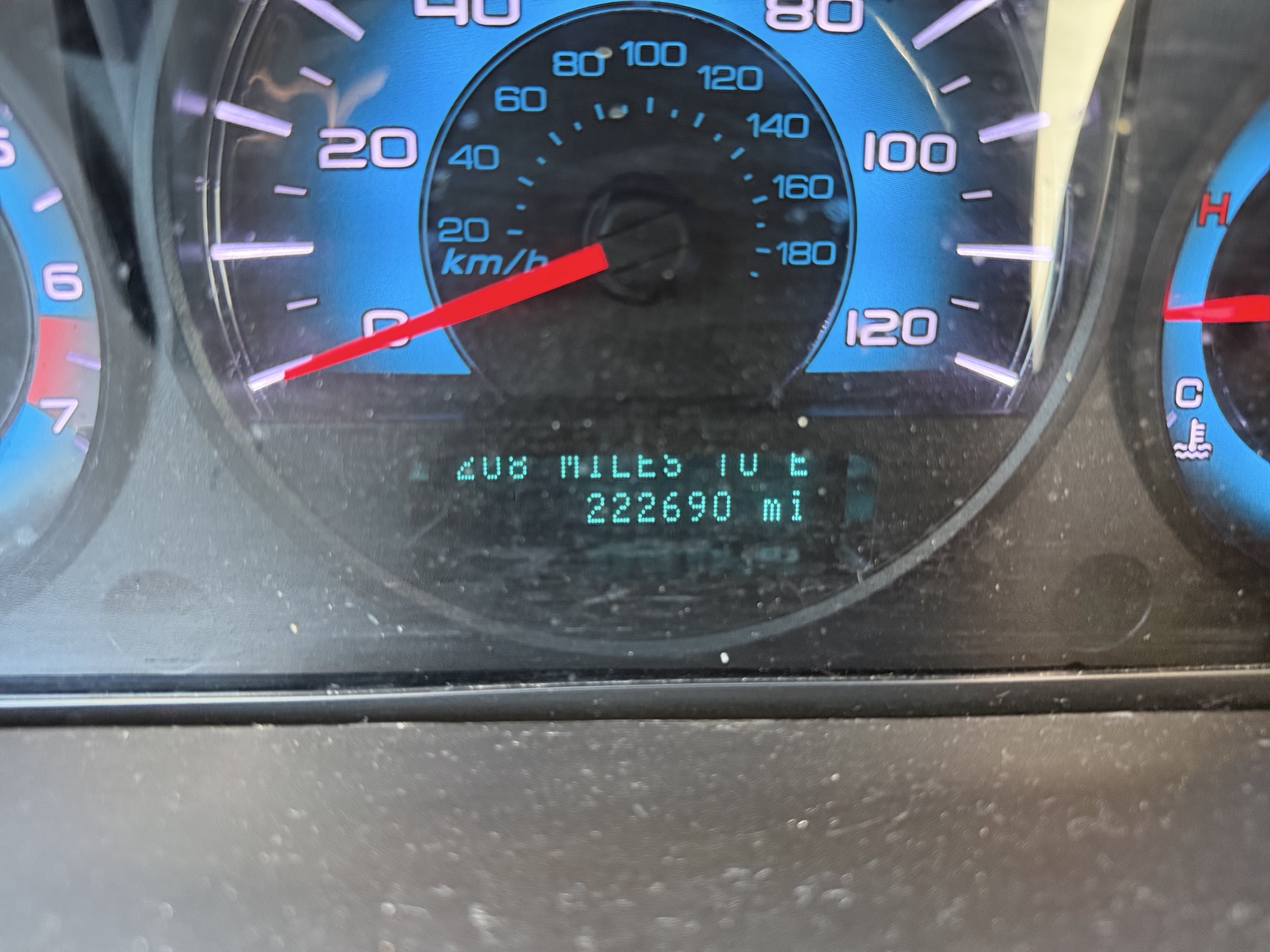 2012 ford fusion sel with 222690 miles for sale near elk-river, minnesota 106337_44_mileage_closeup.jpg