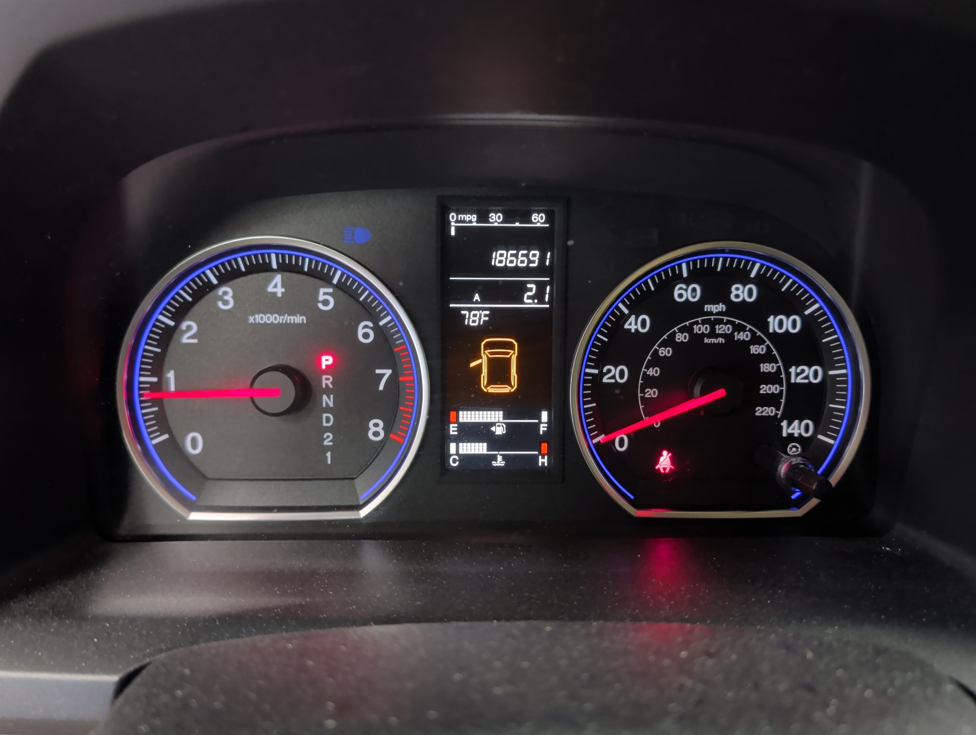 2008 honda cr-v ex-l-4wd-at with 186691 miles for sale near elk-river, minnesota 106348_43_gauge_cluster.jpg