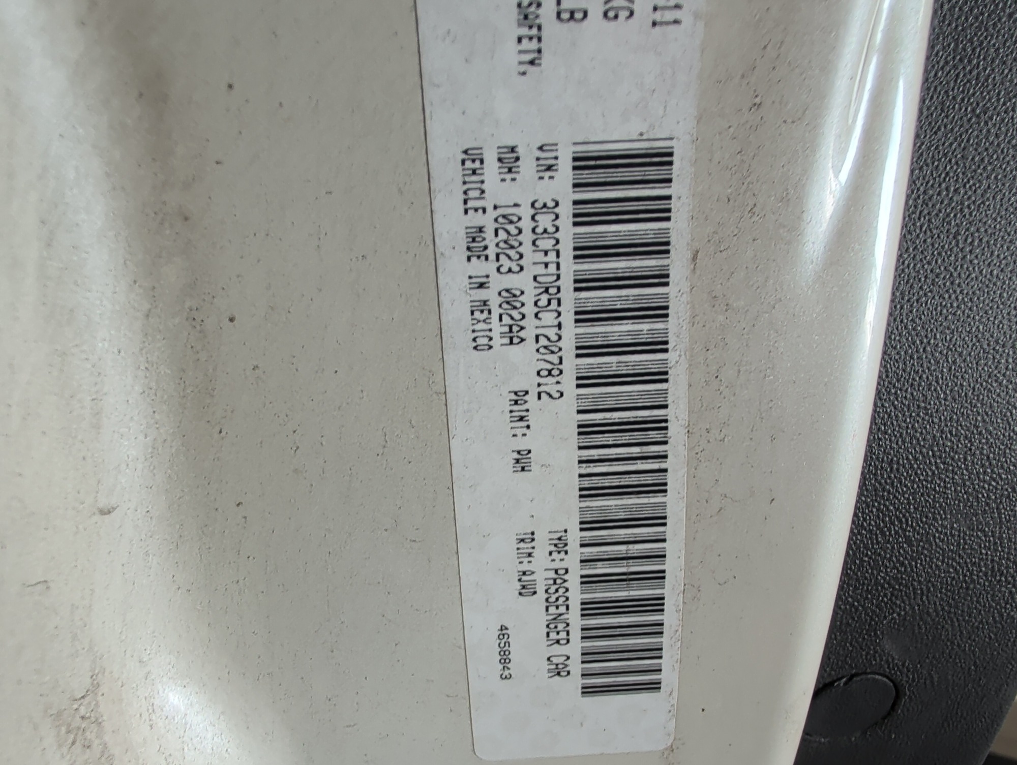 2012 fiat 500 c-pop with 106623 miles for sale near elk-river, minnesota 106373_47_door_vin_sticker.jpg