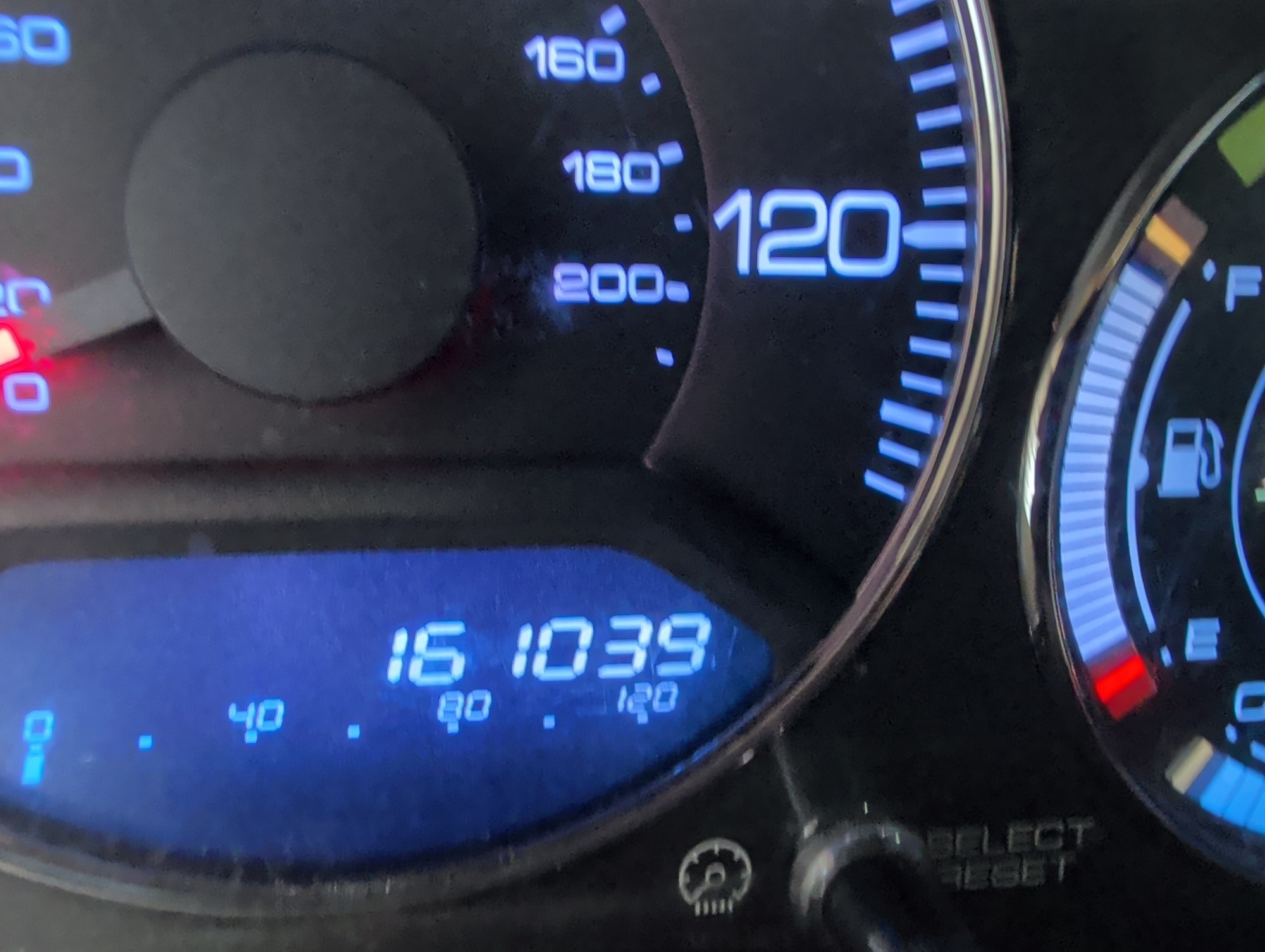 2005 honda civic-hybrid cvt with 161039 miles for sale near elk-river, minnesota 106408_44_mileage_closeup.jpg