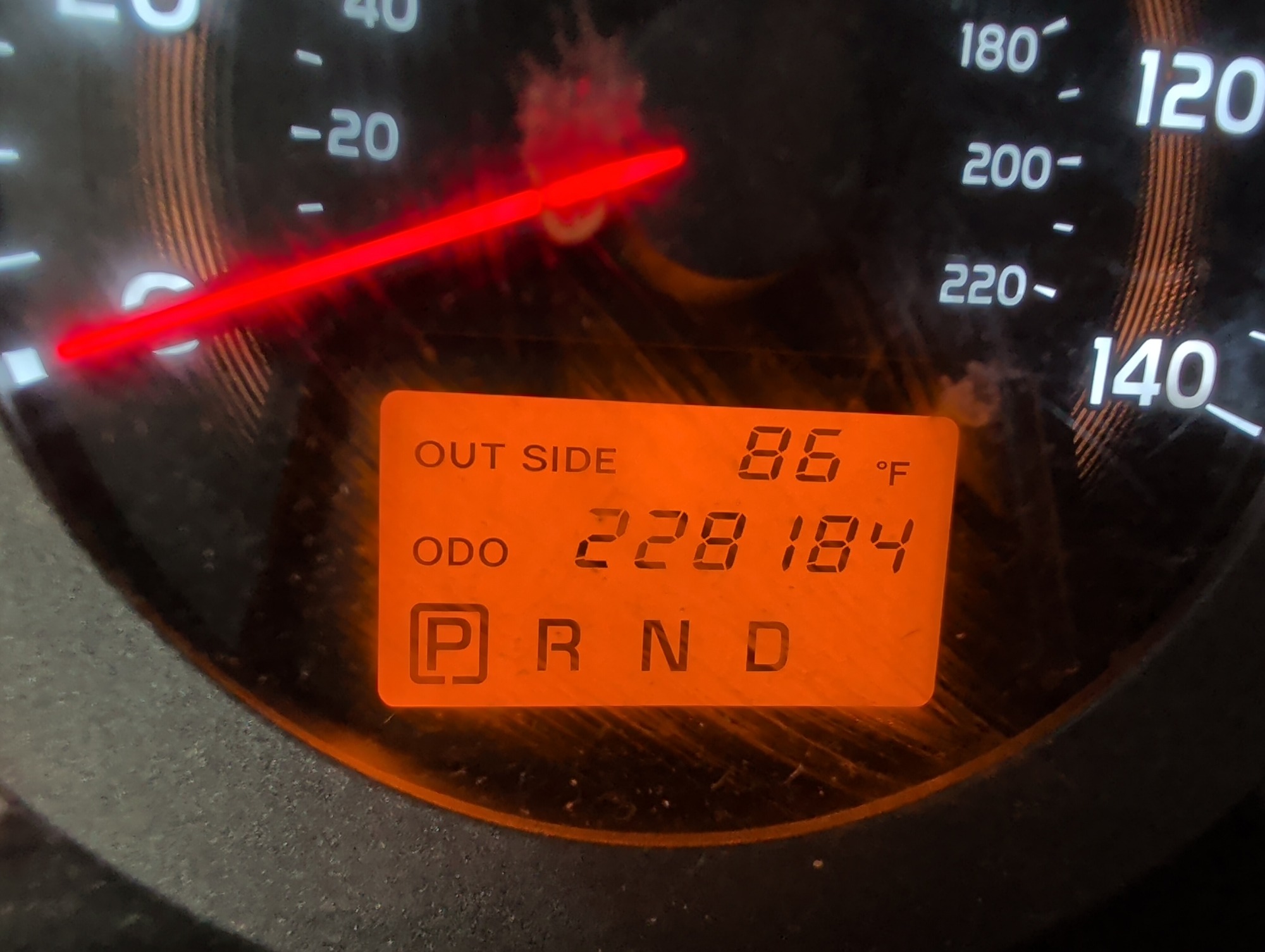 2007 toyota rav4 base-i4-4wd with 228184 miles for sale near elk-river, minnesota 106419_44_mileage_closeup.jpg