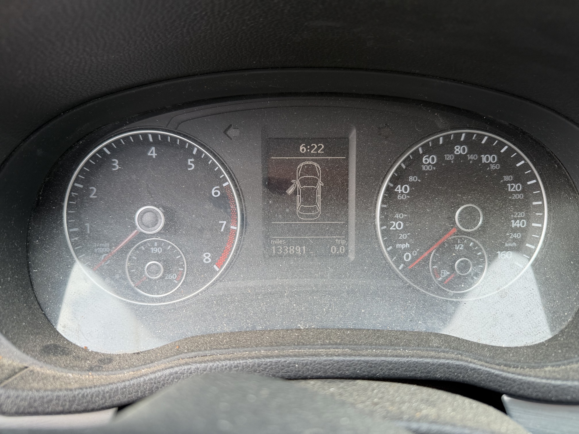 2012 volkswagen passat with 133891 miles for sale near elk-river, minnesota 106420_43_gauge_cluster.jpg