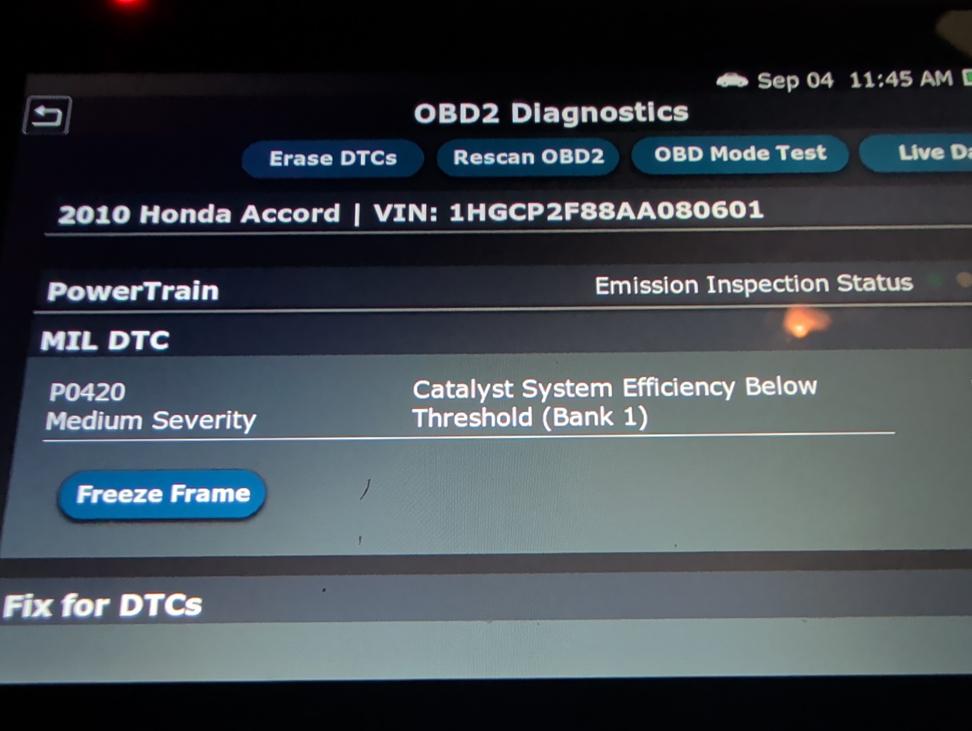2010 honda accord ex-l-sedan-at with 248021 miles for sale near elk-river, minnesota 106426_45_obd2_codes.jpg