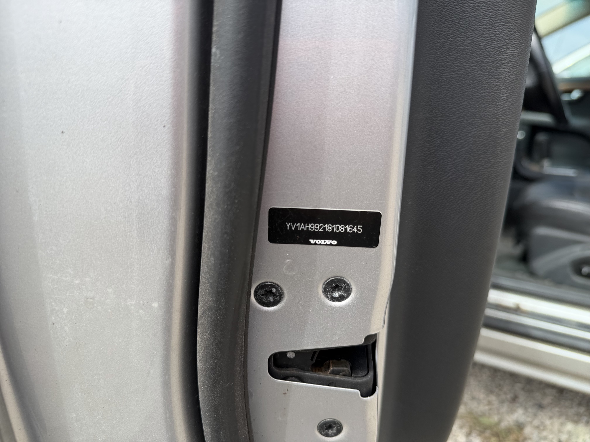 2008 volvo s80 t6 with 159537 miles for sale near elk-river, minnesota 106448_47_door_vin_sticker.jpg