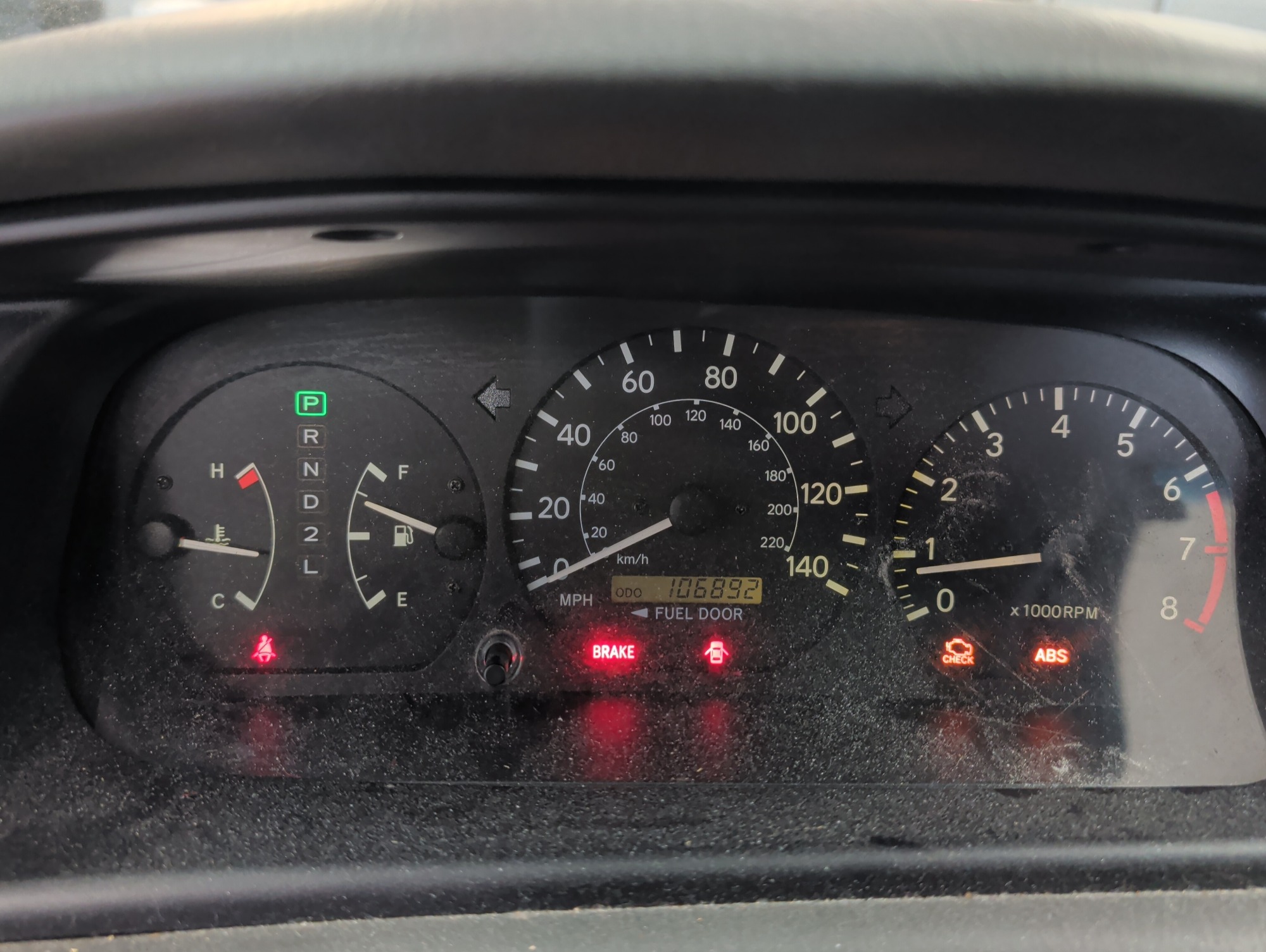 2001 toyota camry le-v6 with 106892 miles for sale near elk-river, minnesota 106458_43_gauge_cluster.jpg