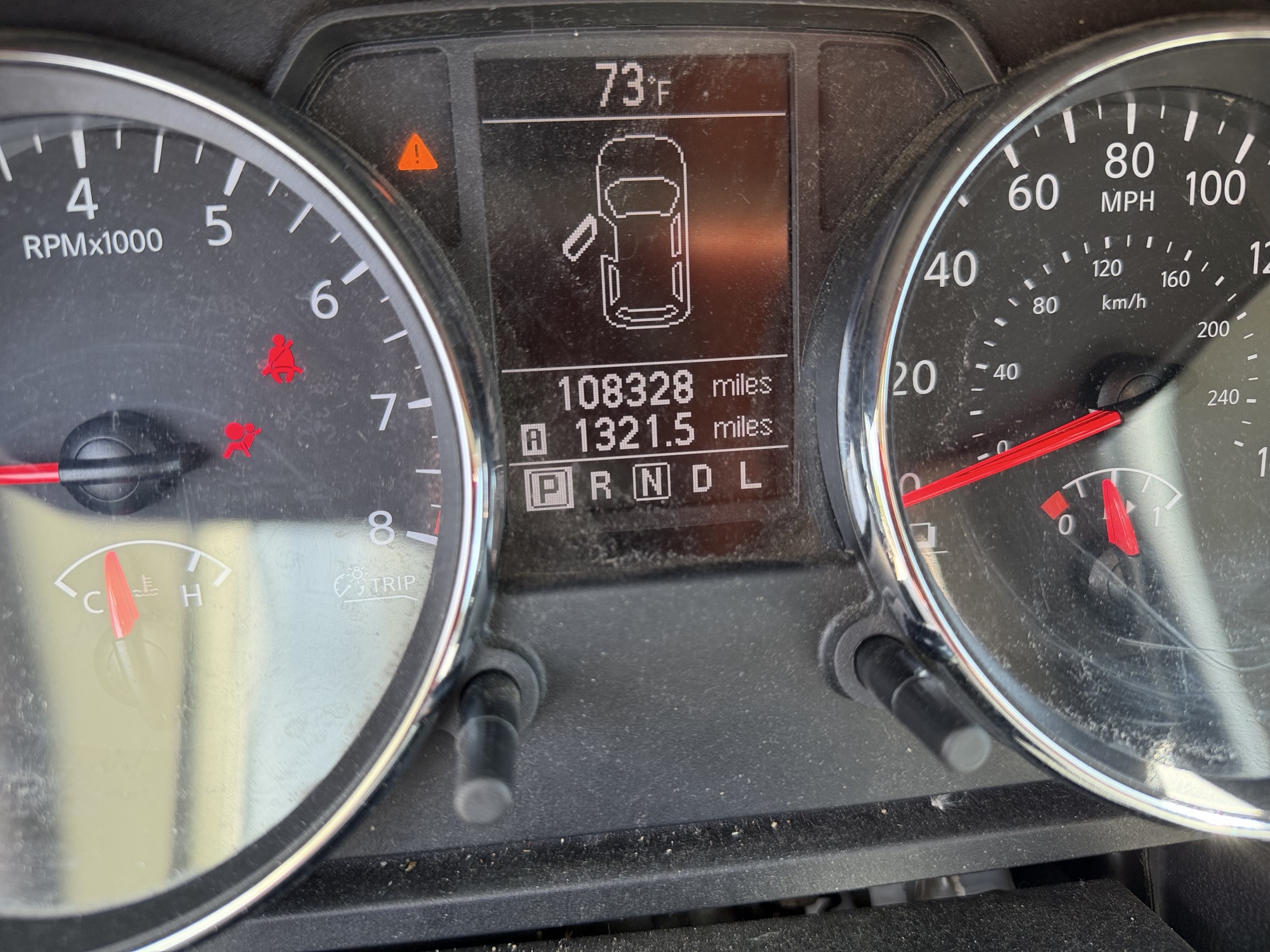 2013 nissan rogue s-awd with 108328 miles for sale near elk-river, minnesota 106488_44_mileage_closeup.jpg