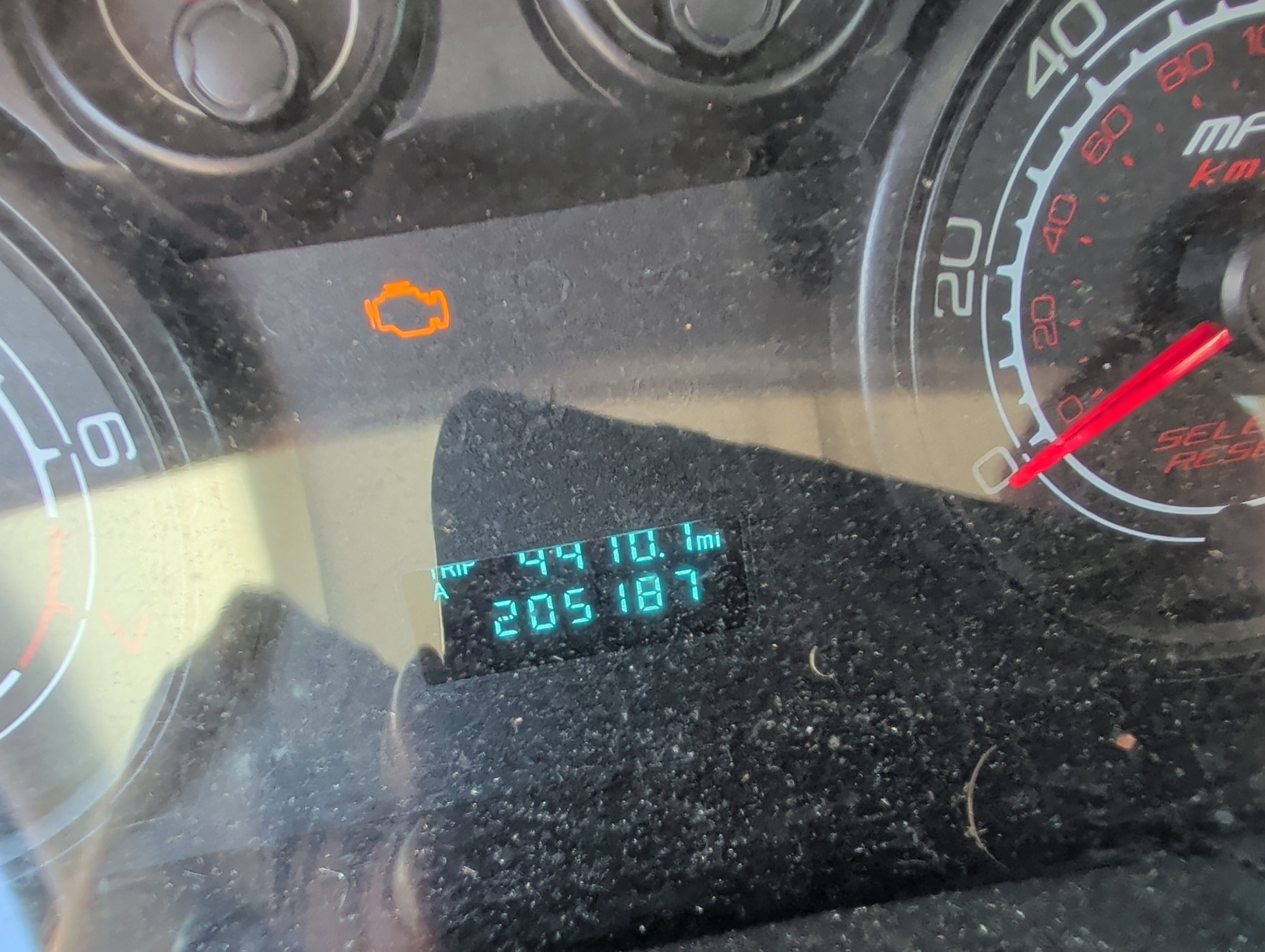 2008 ford focus se-sedan with 205187 miles for sale near elk-river, minnesota 106498_44_mileage_closeup.jpg