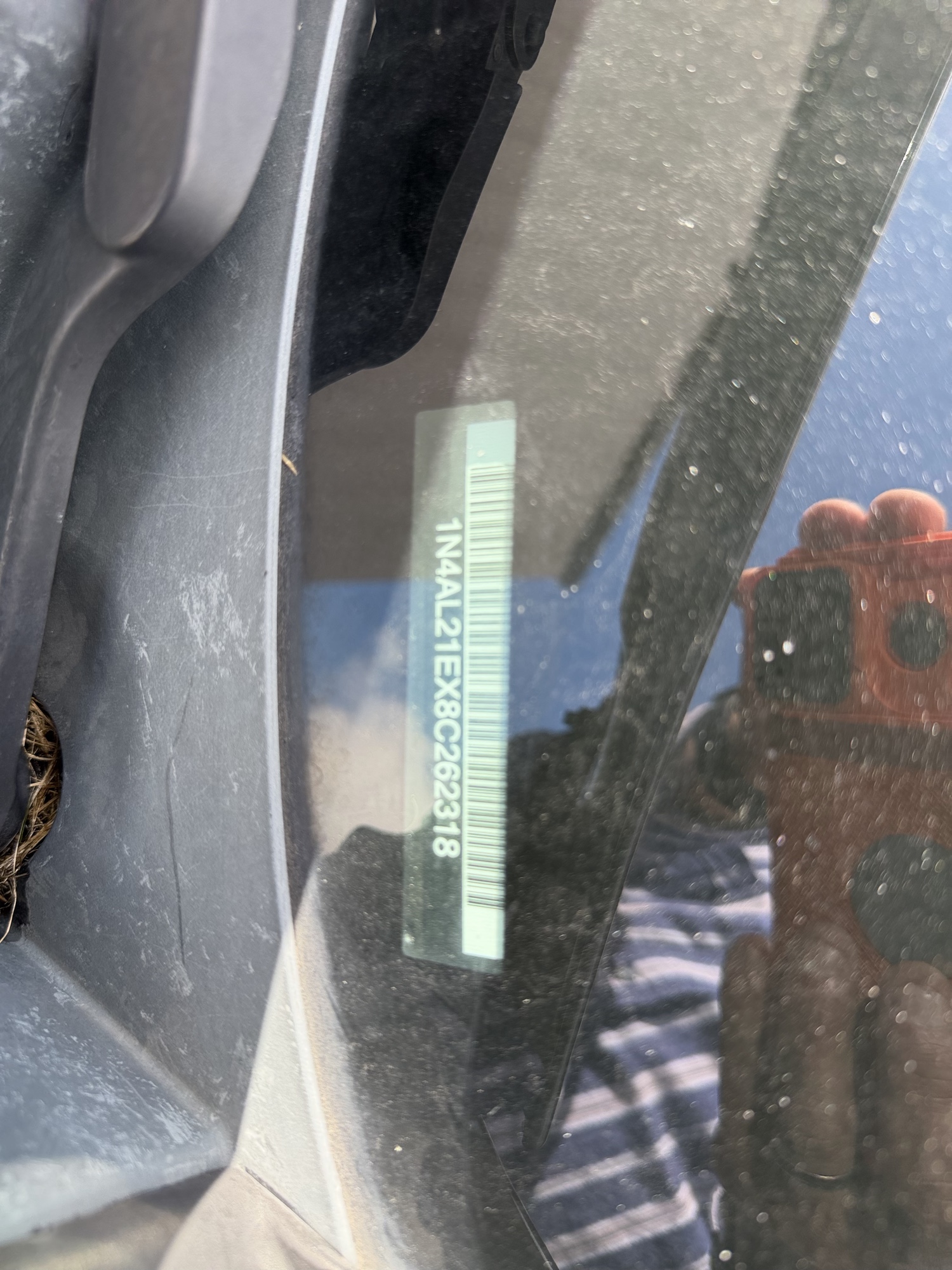 2008 nissan altima 2.5-s with 238750 miles for sale near elk-river, minnesota 106504_48_windshield_vin_plate.jpg