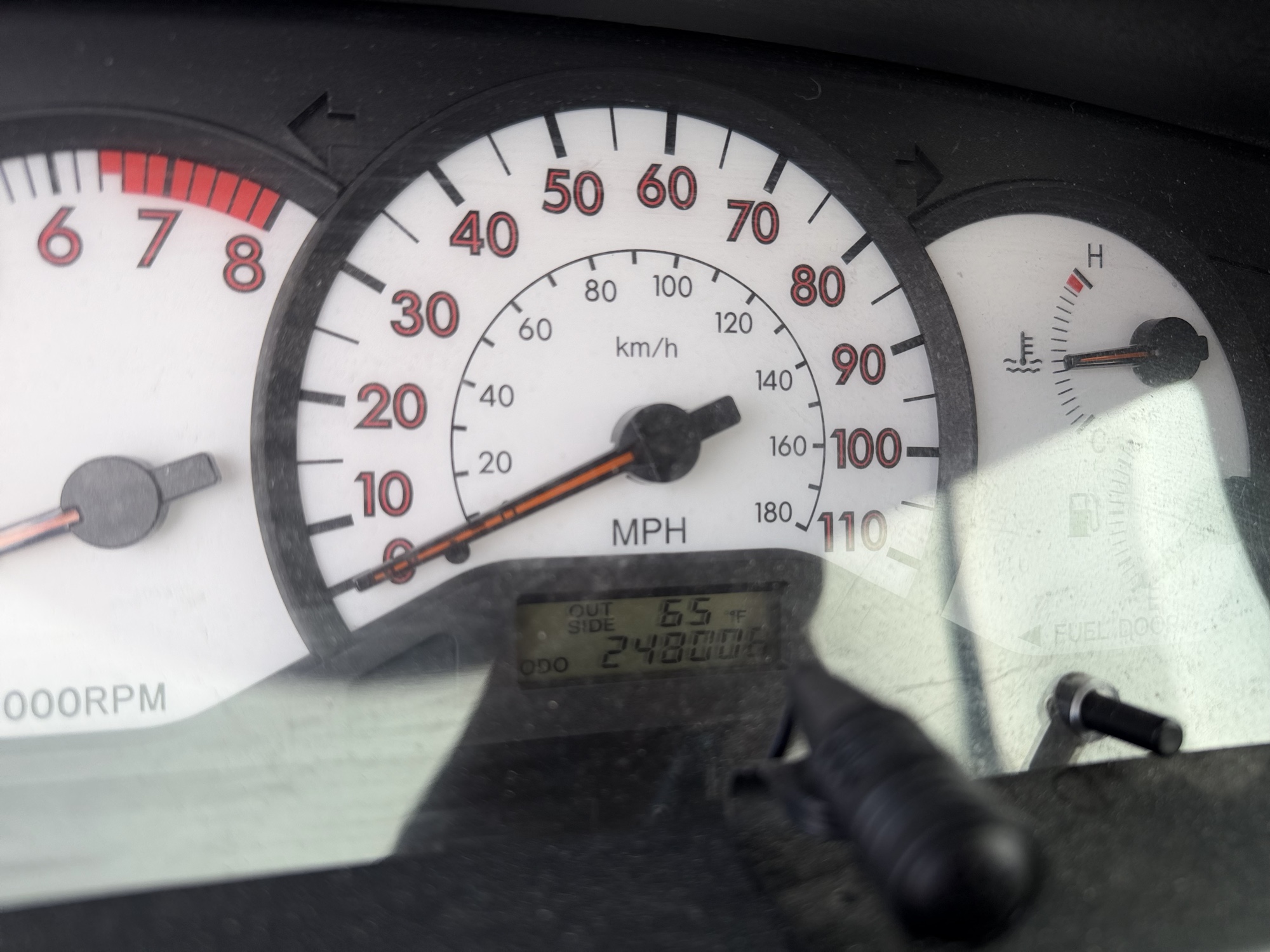 2003 toyota corolla ce with 248006 miles for sale near elk-river, minnesota 106529_44_mileage_closeup.jpg