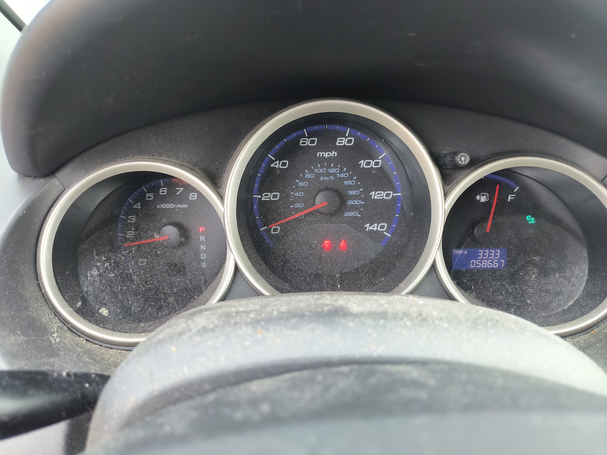 2008 honda fit sport-5-speed-at with 58667 miles for sale near elk-river, minnesota 106540_43_gauge_cluster.jpg