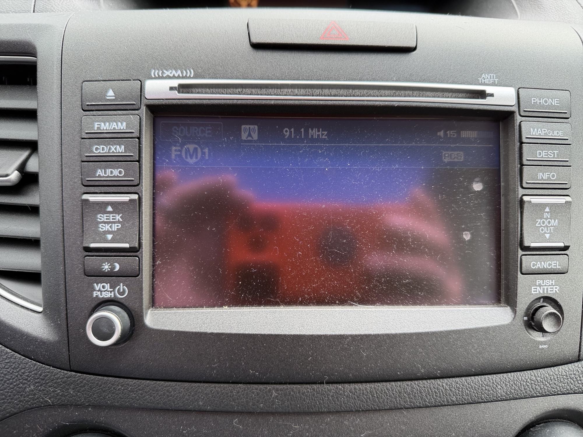 2012 honda cr-v ex-l-4wd-5-speed-at with 210700 miles for sale near elk-river, minnesota 106542_39_radio_closeup.jpg