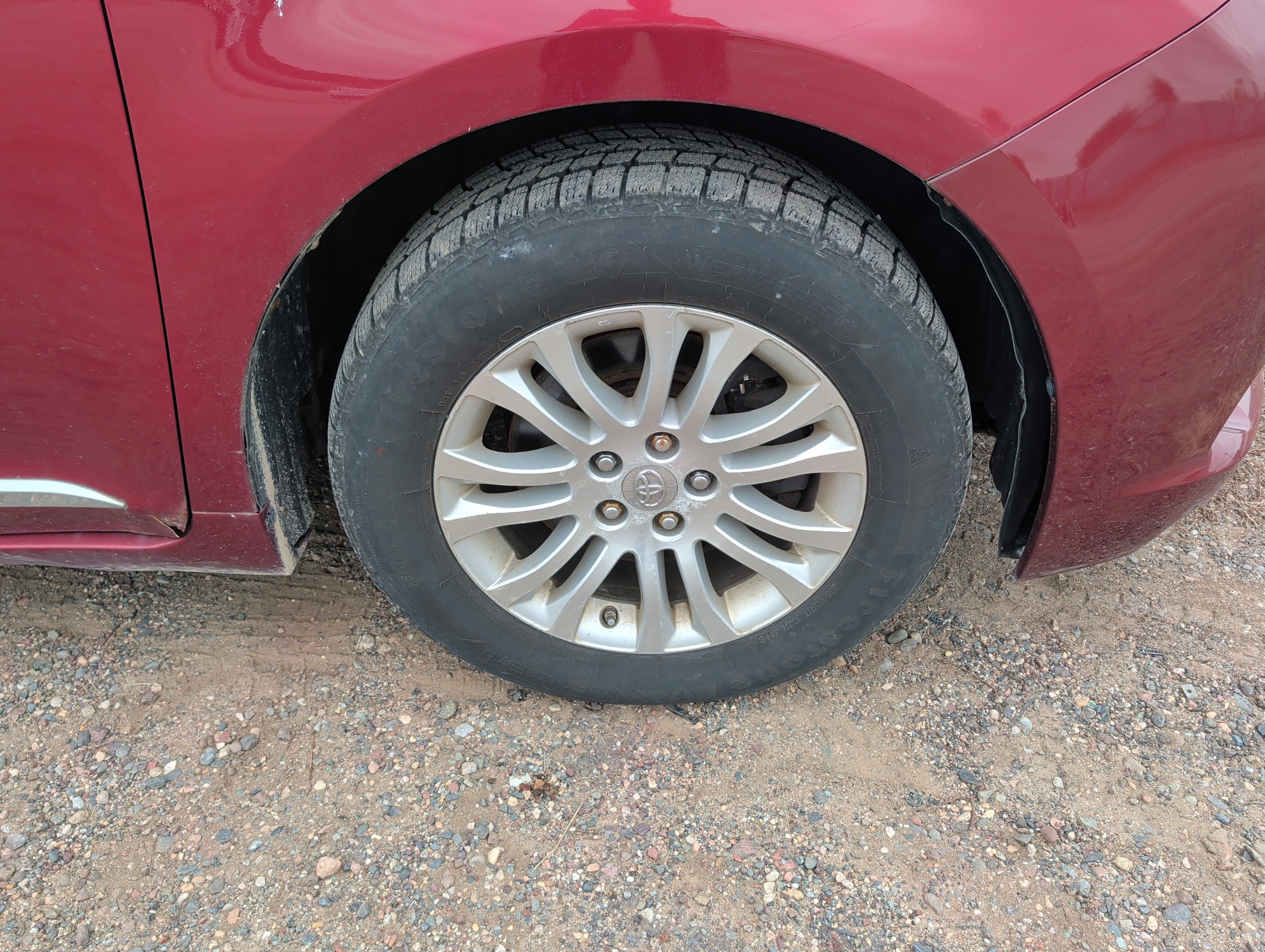 2011 toyota sienna limited-7-pass-v6 with 217246 miles for sale near elk-river, minnesota 106553_15_front_pass_wheel.jpg