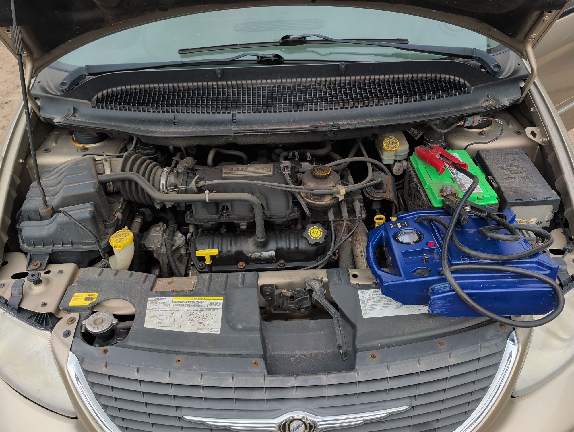 2003 chrysler town-and-country with 184015 miles for sale near elk-river, minnesota 106565_49_engine_bay.jpg