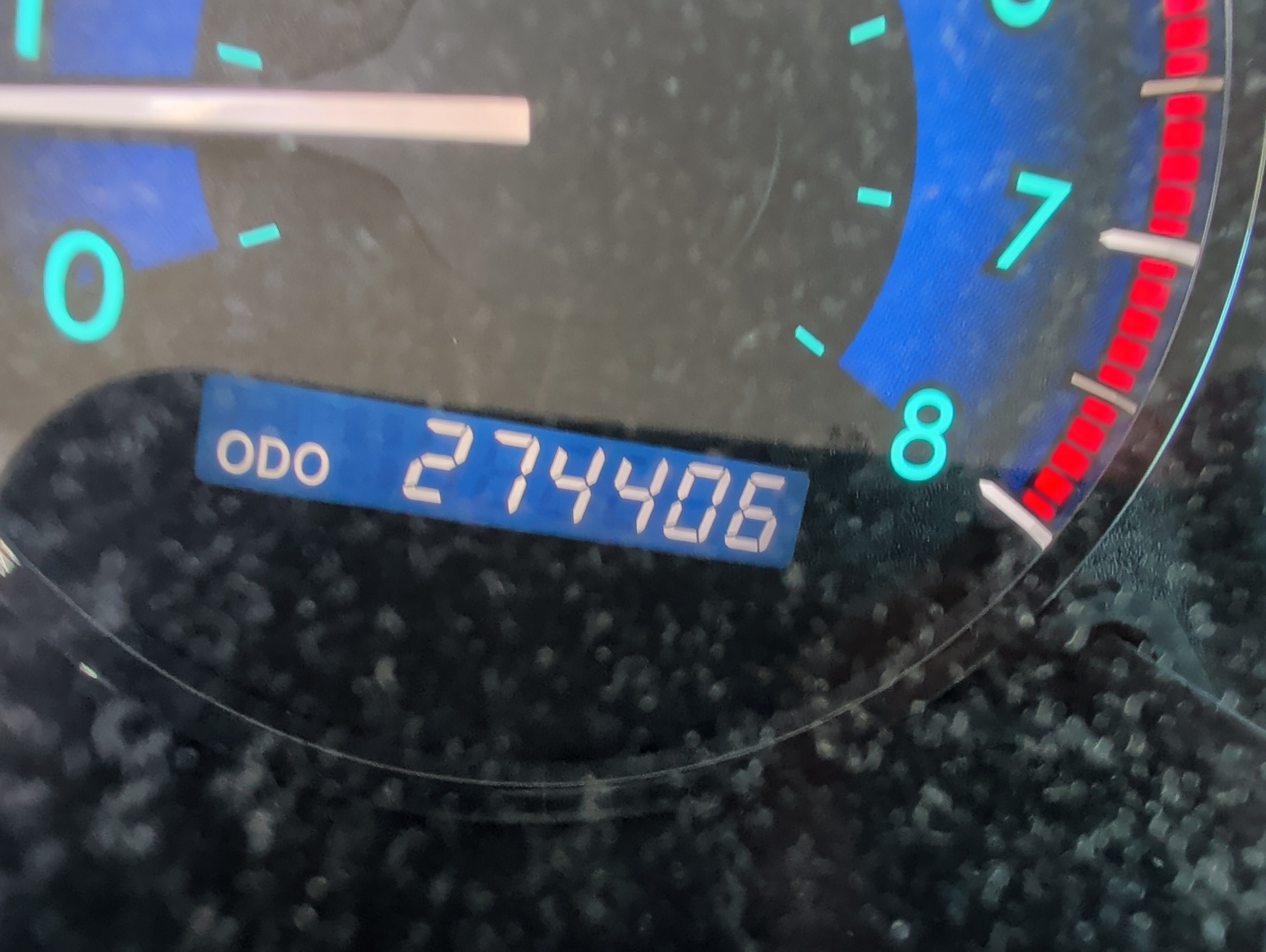 2006 toyota sienna le-7-passenger with 274406 miles for sale near elk-river, minnesota 106567_44_mileage_closeup.jpg