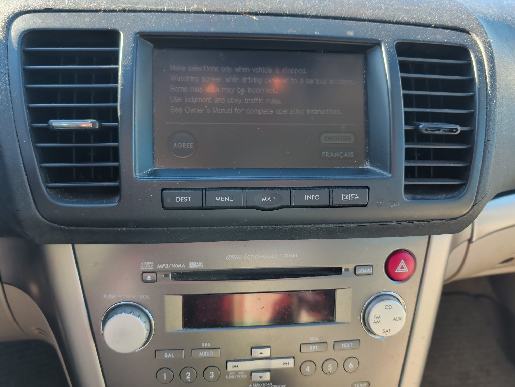 2008 subaru outback 2.5i with 185699 miles for sale near elk-river, minnesota 106569_39_radio_closeup.jpg