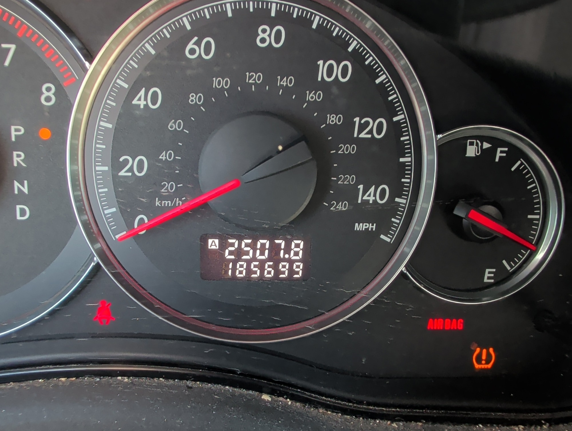 2008 subaru outback 2.5i with 185699 miles for sale near elk-river, minnesota 106569_44_mileage_closeup.jpg