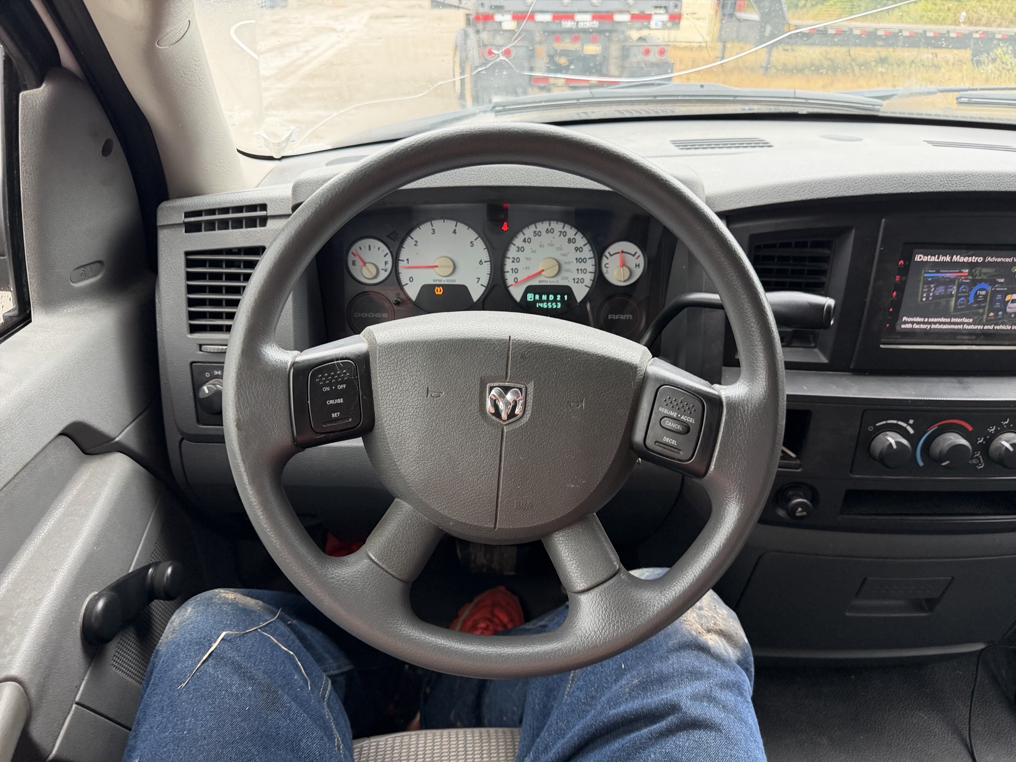 2008 dodge ram-1500 st-2wd with 146554 miles for sale near St. Louis, Missouri 106583_33_dash_from_driver.jpg