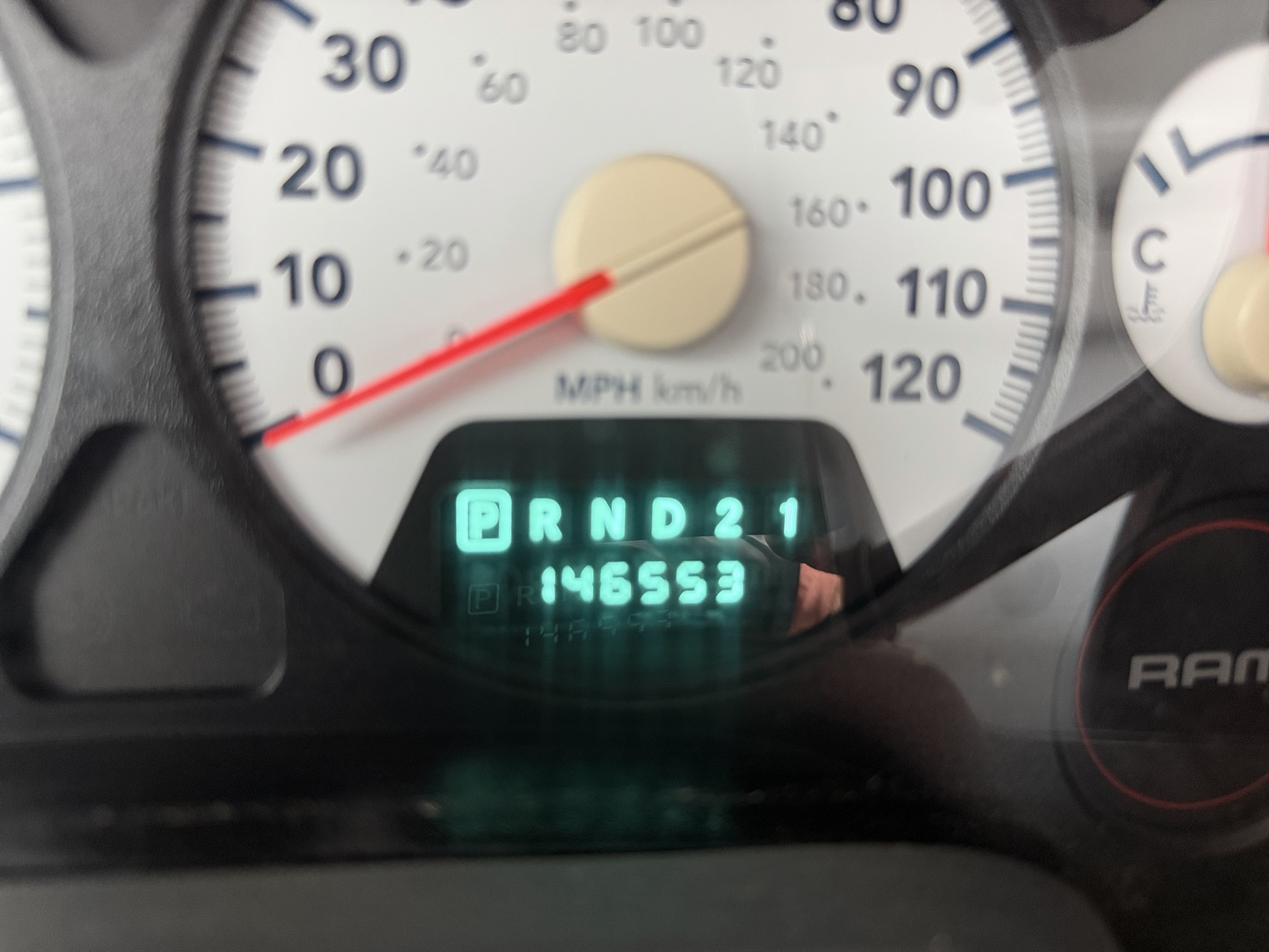 2008 dodge ram-1500 st-2wd with 146554 miles for sale near St. Louis, Missouri 106583_44_mileage_closeup.jpg