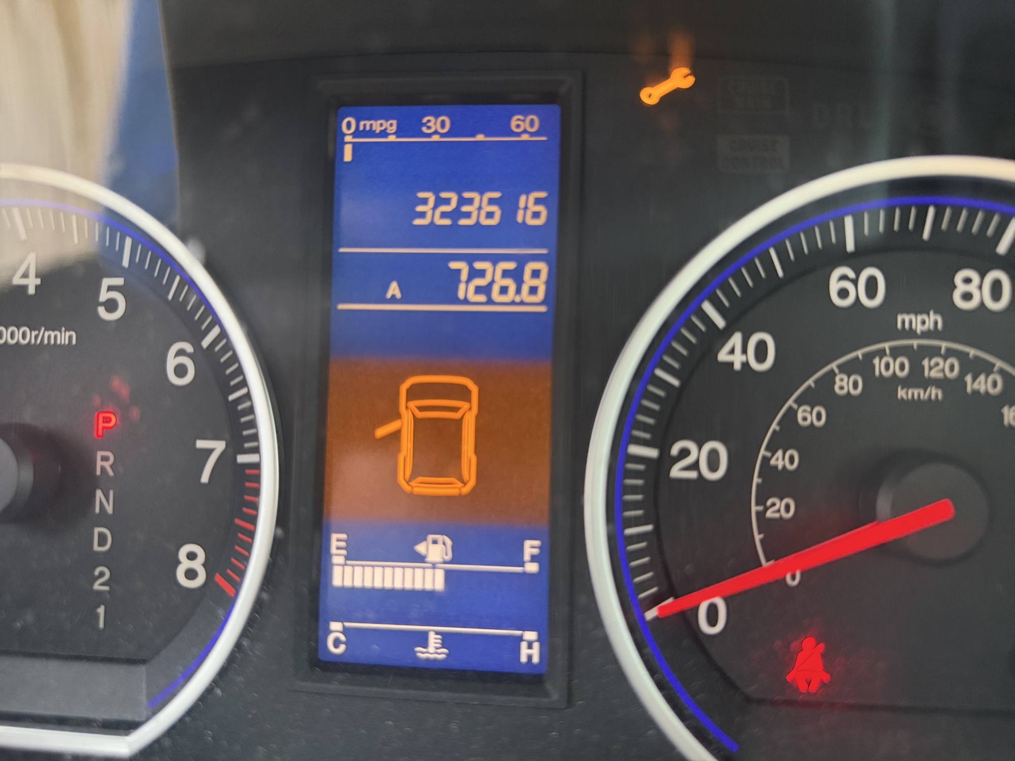 2011 honda cr-v lx-2wd-5-speed-at with 323616 miles for sale near St. Louis, Missouri 106584_44_mileage_closeup.jpg