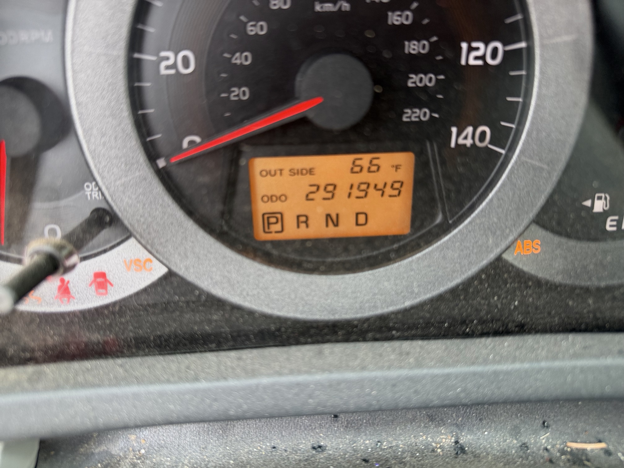 2007 toyota rav4 base-i4-2wd with 291949 miles for sale near Elk River, Minnesota 106586_44_mileage_closeup.jpg