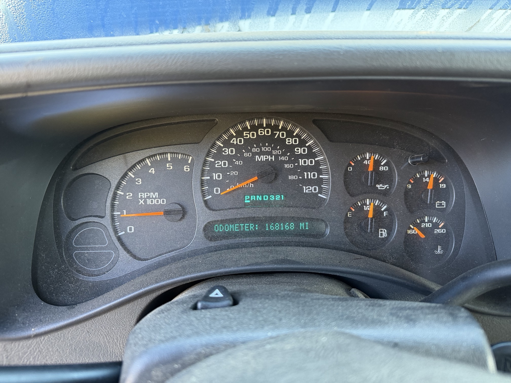 2003 chevrolet tahoe 4wd with 168168 miles for sale near Elk River, Minnesota 106589_43_gauge_cluster.jpg