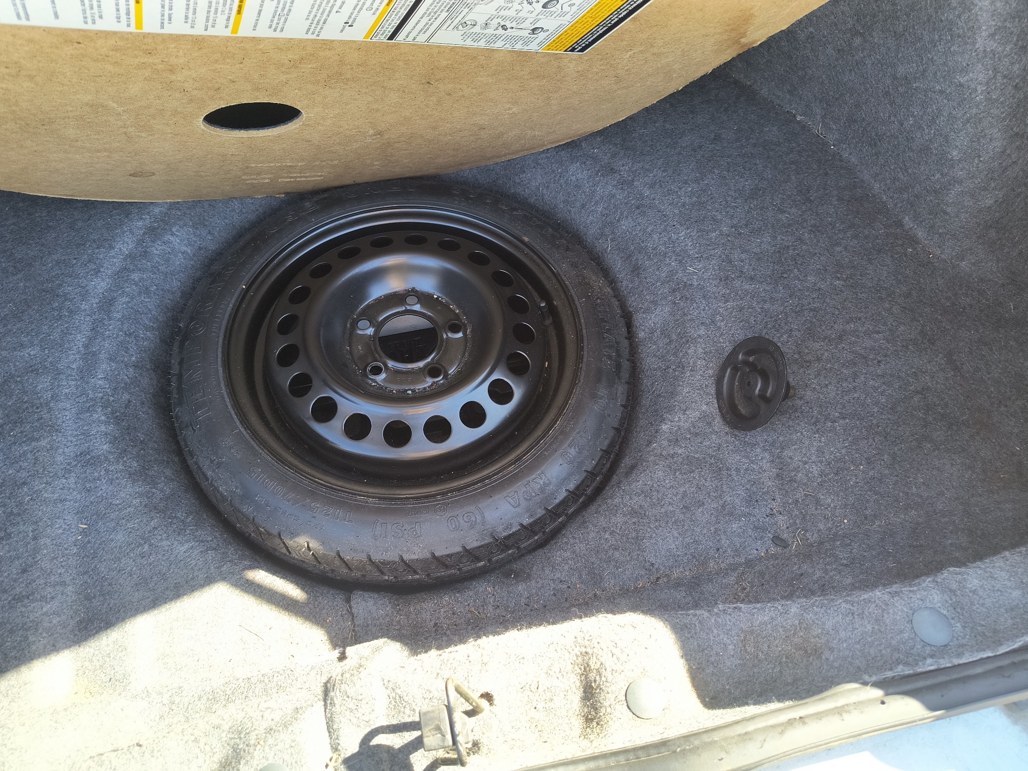 2003 buick century custom with 90479 miles for sale near Elk River, Minnesota 106612_27_spare_tire.jpg