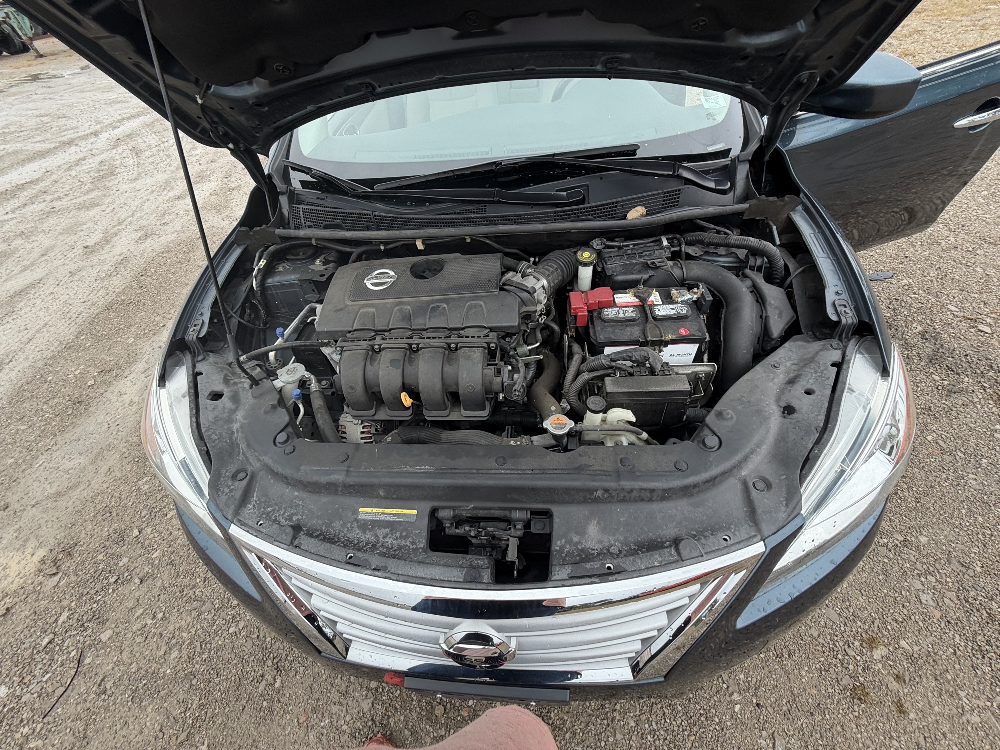 2015 nissan sentra s-6mt with 70790 miles for sale near St. Louis, Missouri 106617_49_engine_bay.jpg