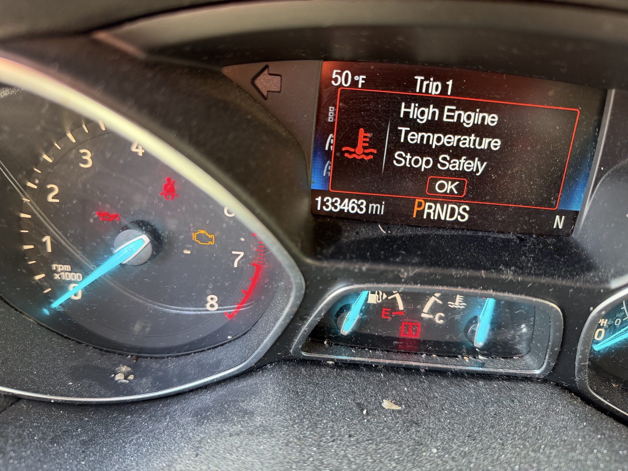 2018 ford escape sel-4wd with 133463 miles for sale near Elk River, Minnesota 106618_44_mileage_closeup.jpg