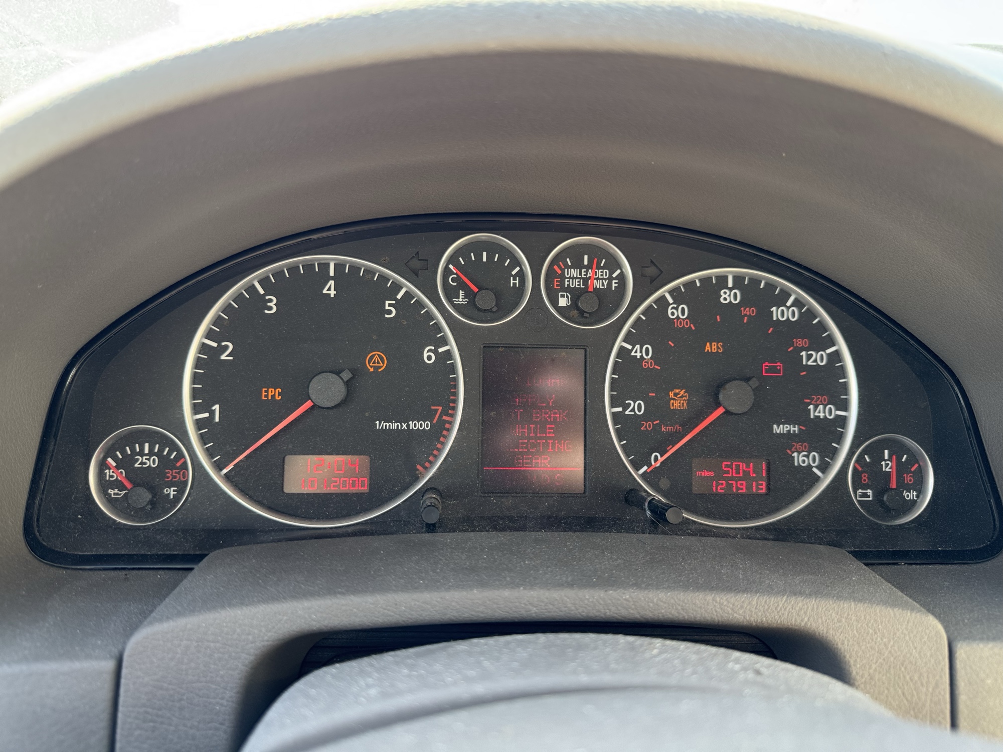 2003 audi a6 3.0-with-tiptronic with 127913 miles for sale near Elk River, Minnesota 106625_43_gauge_cluster.jpg