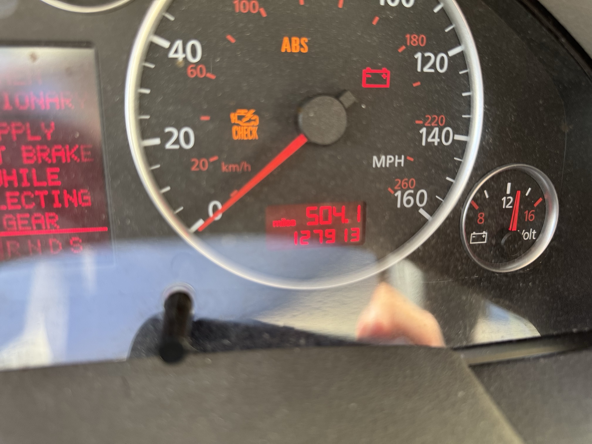 2003 audi a6 3.0-with-tiptronic with 127913 miles for sale near Elk River, Minnesota 106625_44_mileage_closeup.jpg