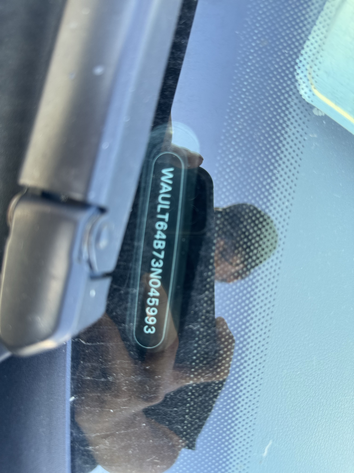 2003 audi a6 3.0-with-tiptronic with 127913 miles for sale near Elk River, Minnesota 106625_48_windshield_vin_plate.jpg