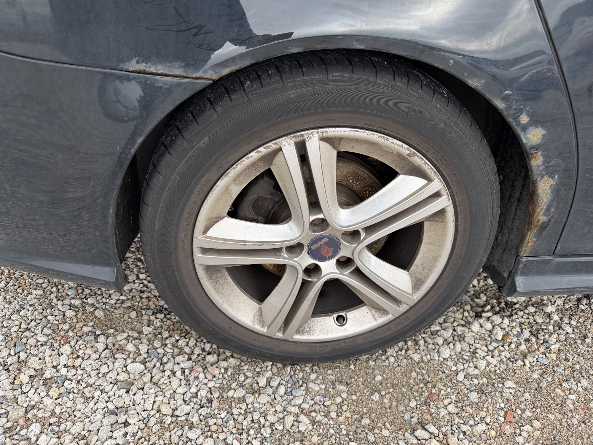2009 saab 9-3 2.0t-touring with 207829 miles for sale near Elk River, Minnesota 106626_14_rear_pass_wheel.jpg