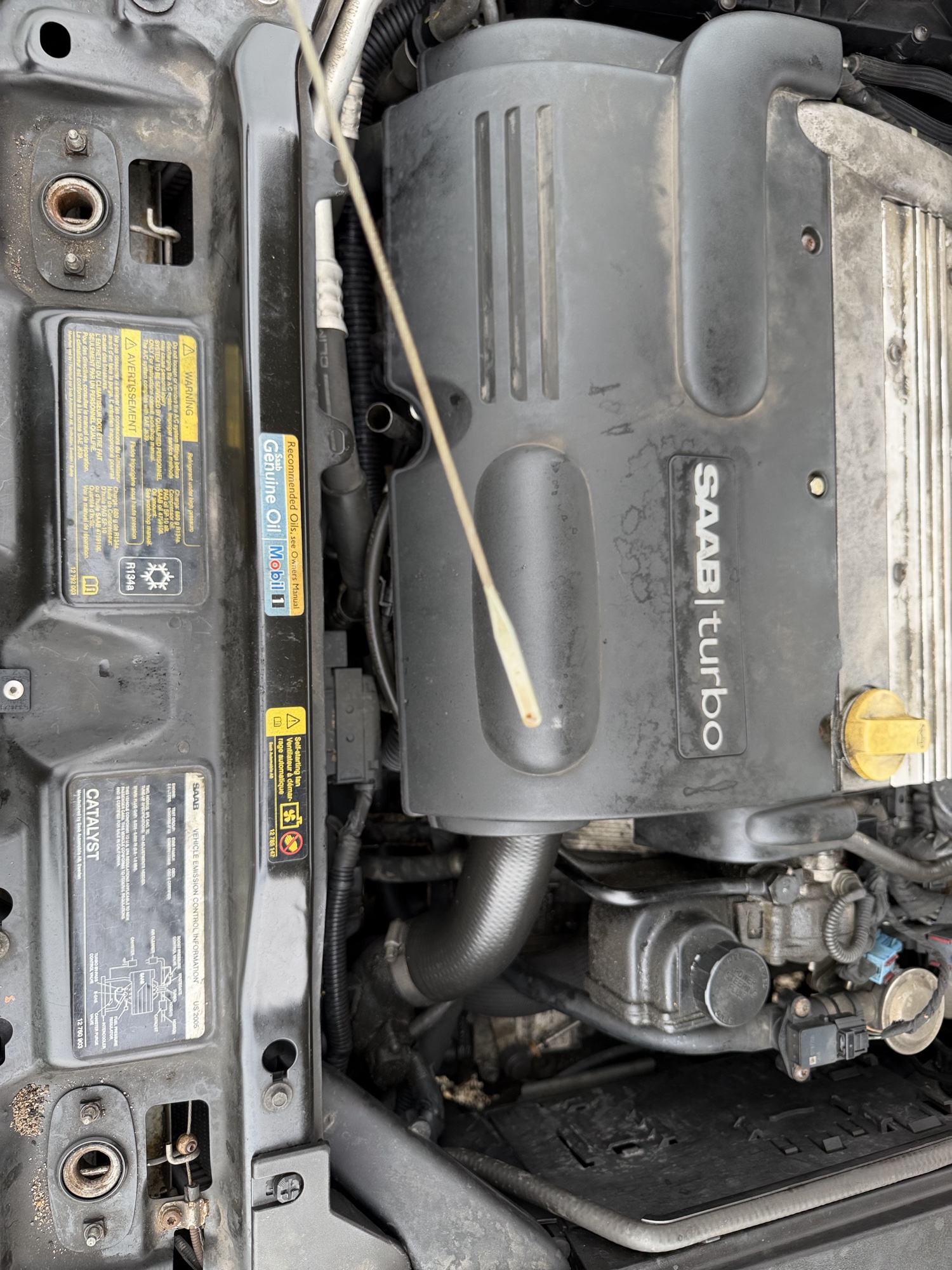 2009 saab 9-3 2.0t-touring with 207829 miles for sale near Elk River, Minnesota 106626_50_oil_dipstick.jpg