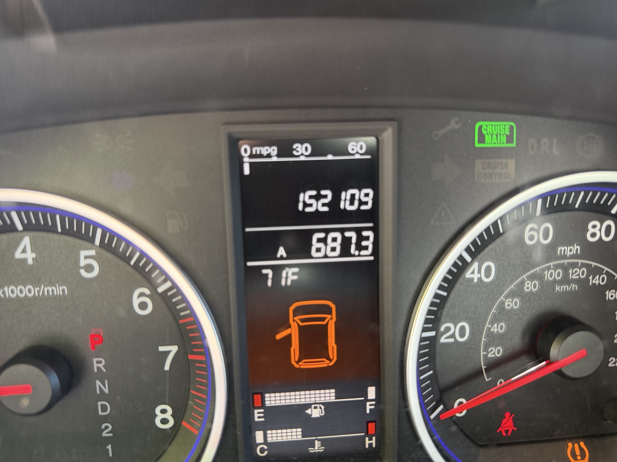 2008 honda cr-v ex-l-4wd-at with 152109 miles for sale near Elk River, Minnesota 106628_44_mileage_closeup.jpg