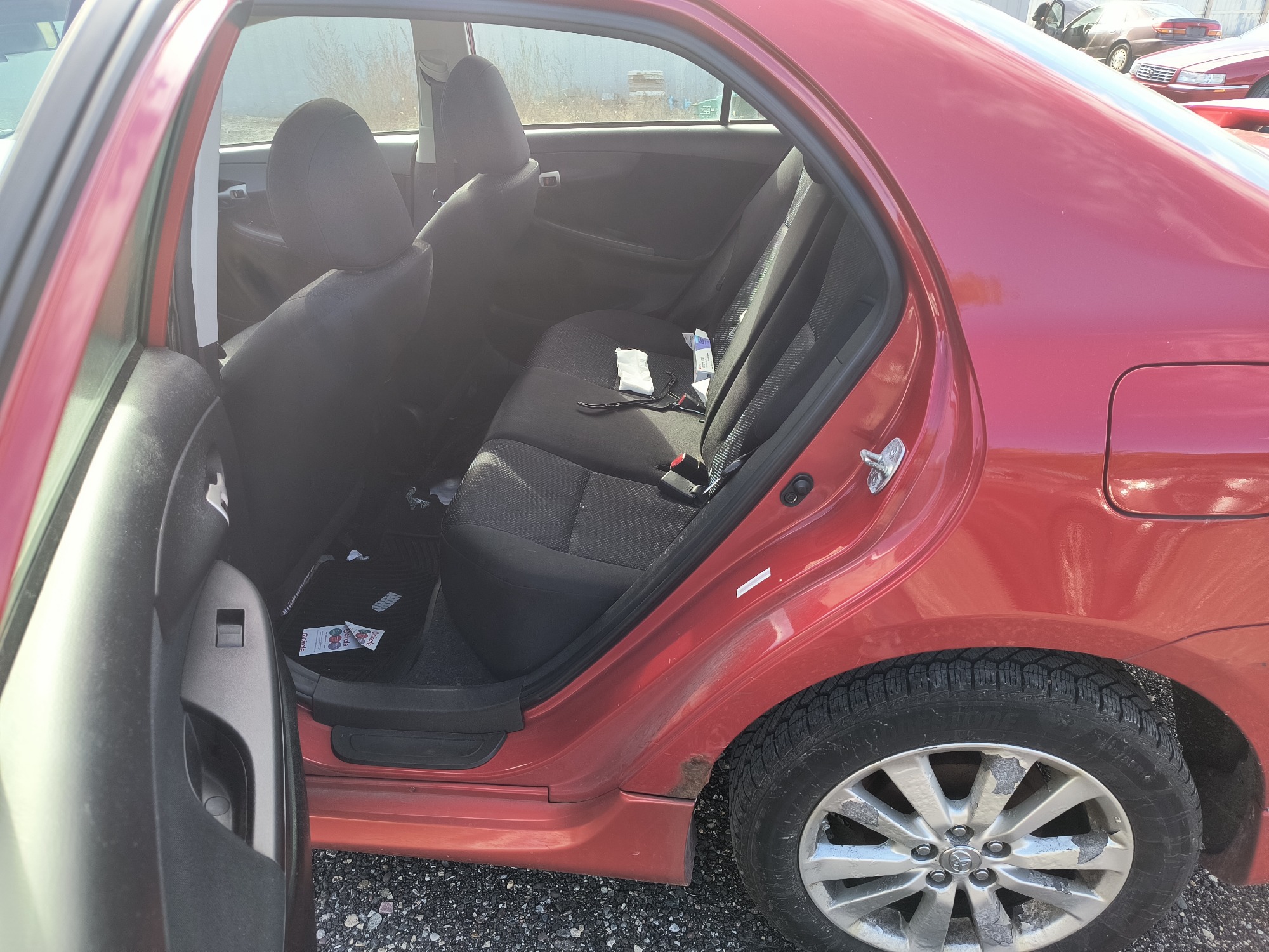 2009 toyota corolla base-4-speed-at with 195594 miles for sale near Elk River, Minnesota 106632_24_drv_rear_seat.jpg