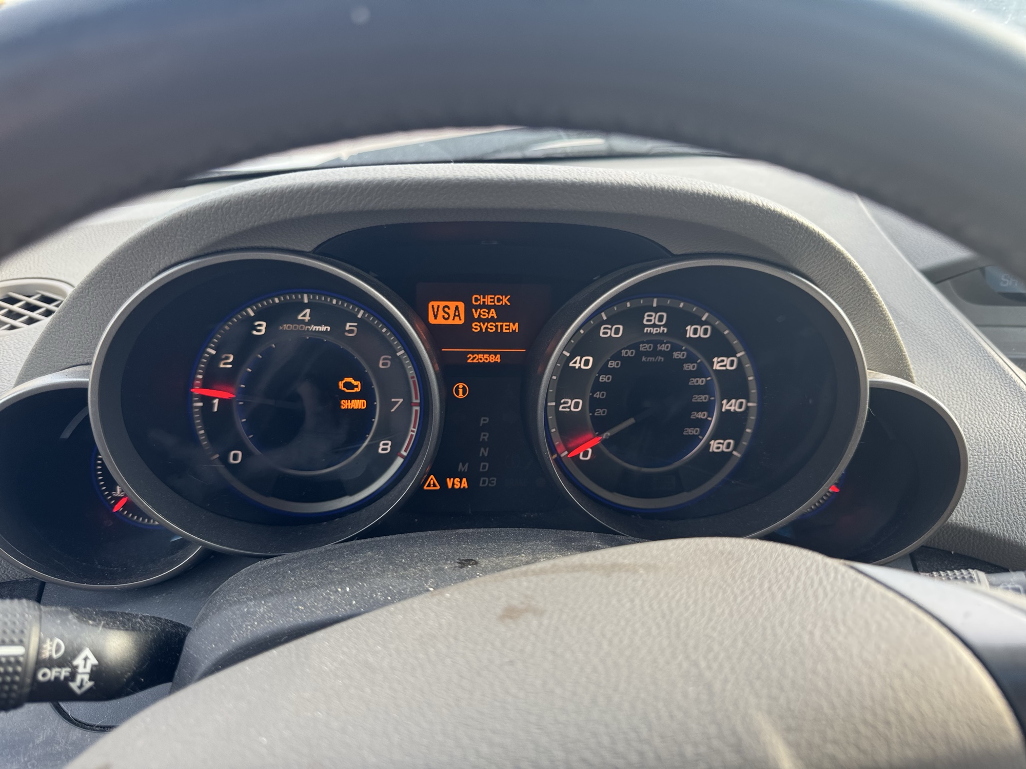 2009 acura mdx base with 225584 miles for sale near Elk River, Minnesota 106635_43_gauge_cluster.jpg