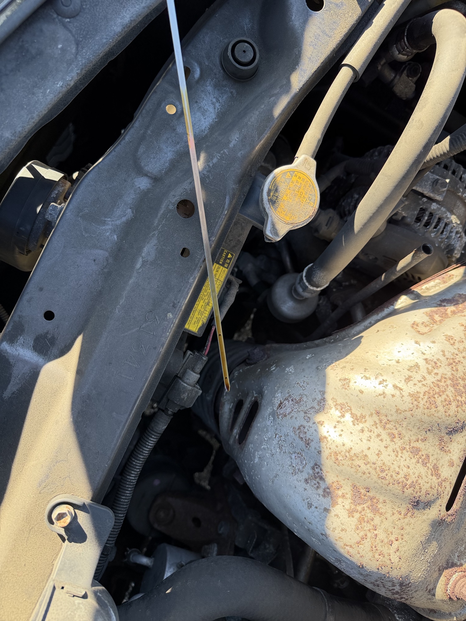 2011 toyota camry base-6-spd-at with 219492 miles for sale near Elk River, Minnesota 106639_50_oil_dipstick.jpg