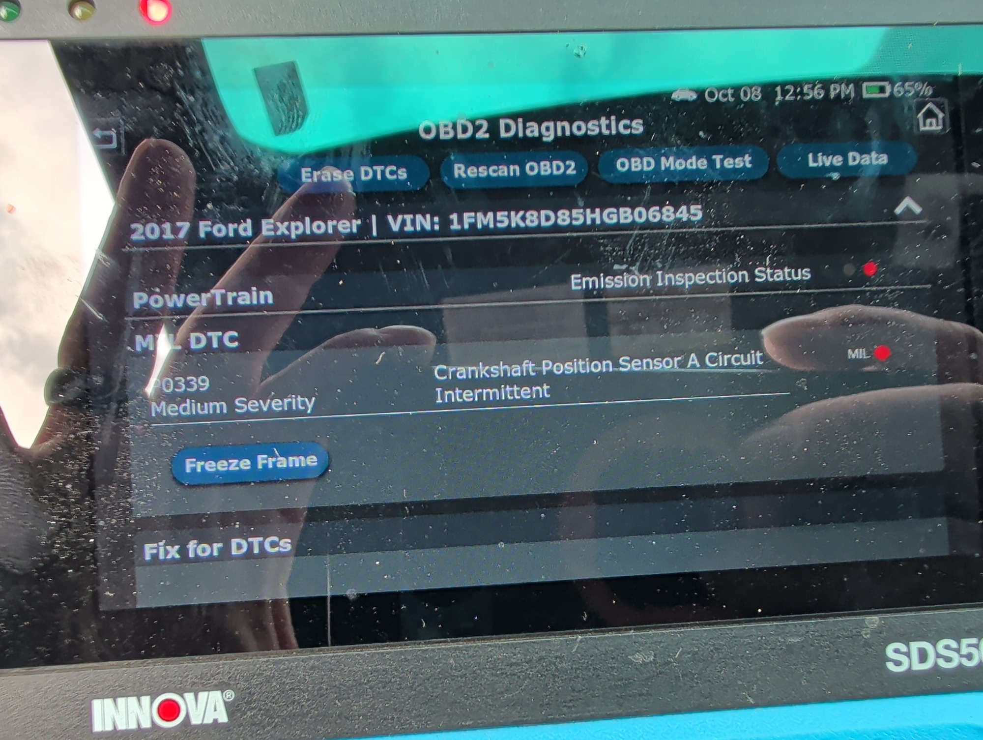 2017 ford explorer xlt-4wd with 270085 miles for sale near Elk River, Minnesota 106644_45_obd2_codes.jpg