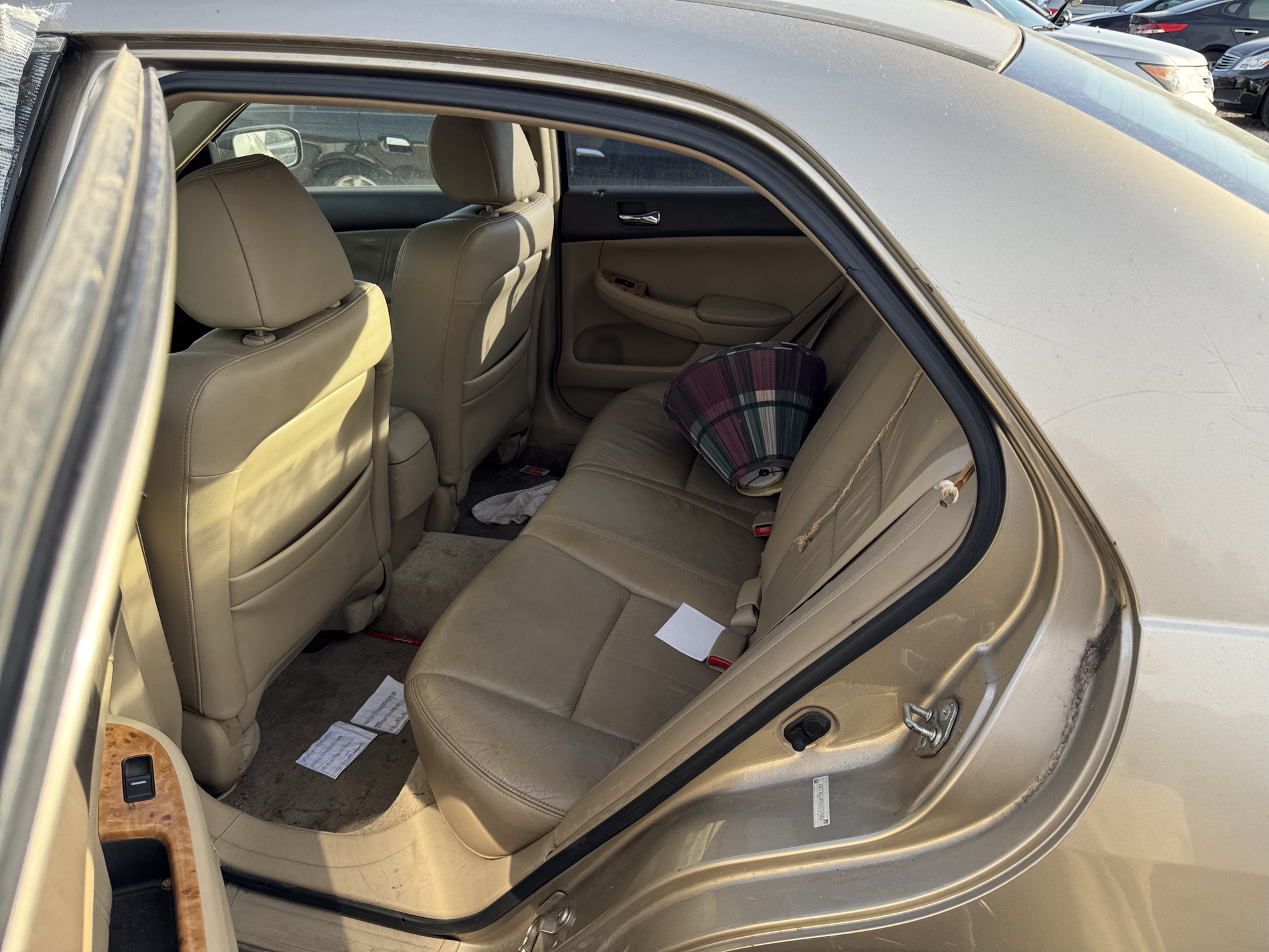 2003 honda accord ex-v6-sedan-at with 244000 miles for sale near Elk River, Minnesota 106662_24_drv_rear_seat.jpg