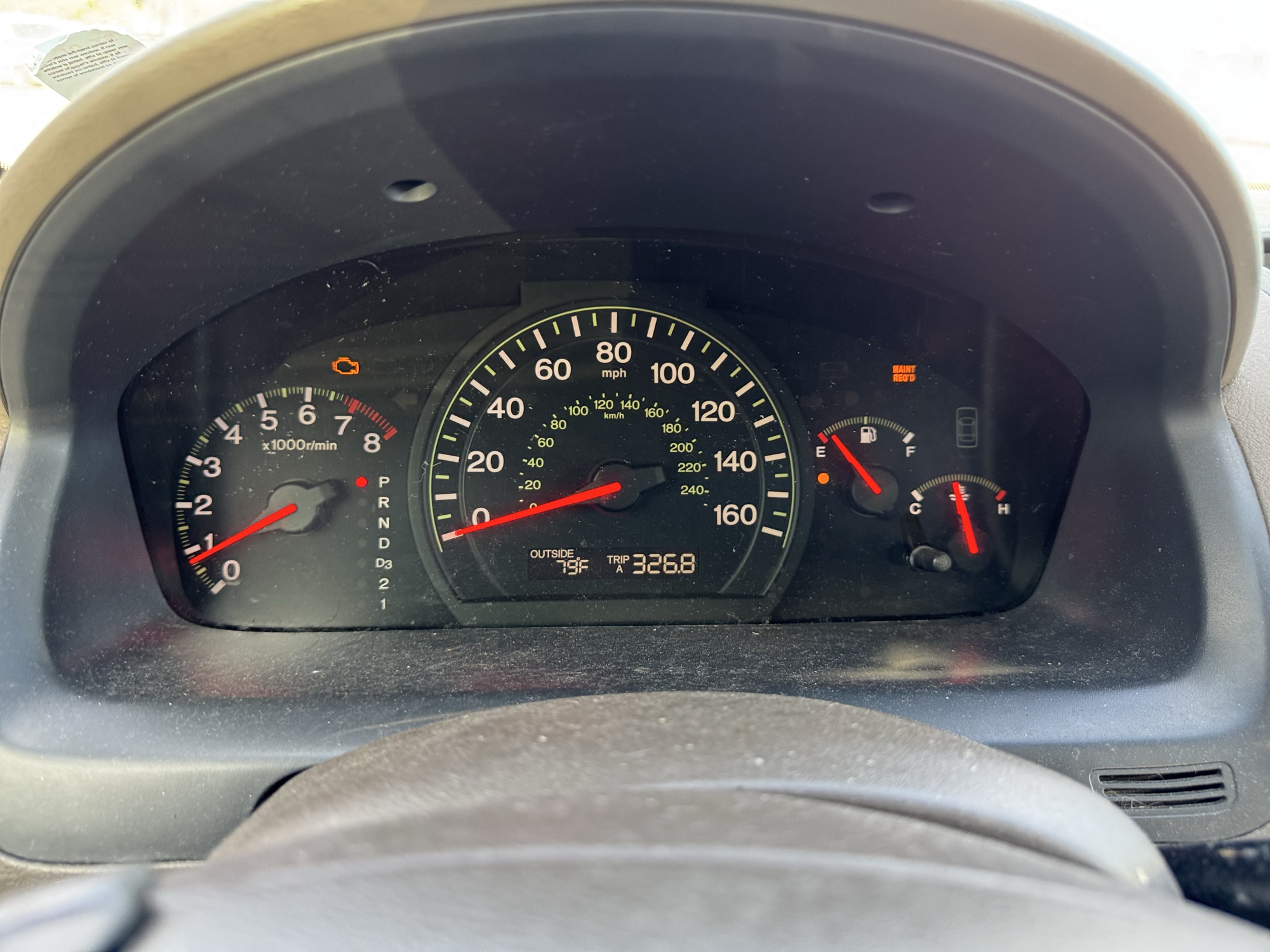 2003 honda accord ex-v6-sedan-at with 244000 miles for sale near Elk River, Minnesota 106662_43_gauge_cluster.jpg