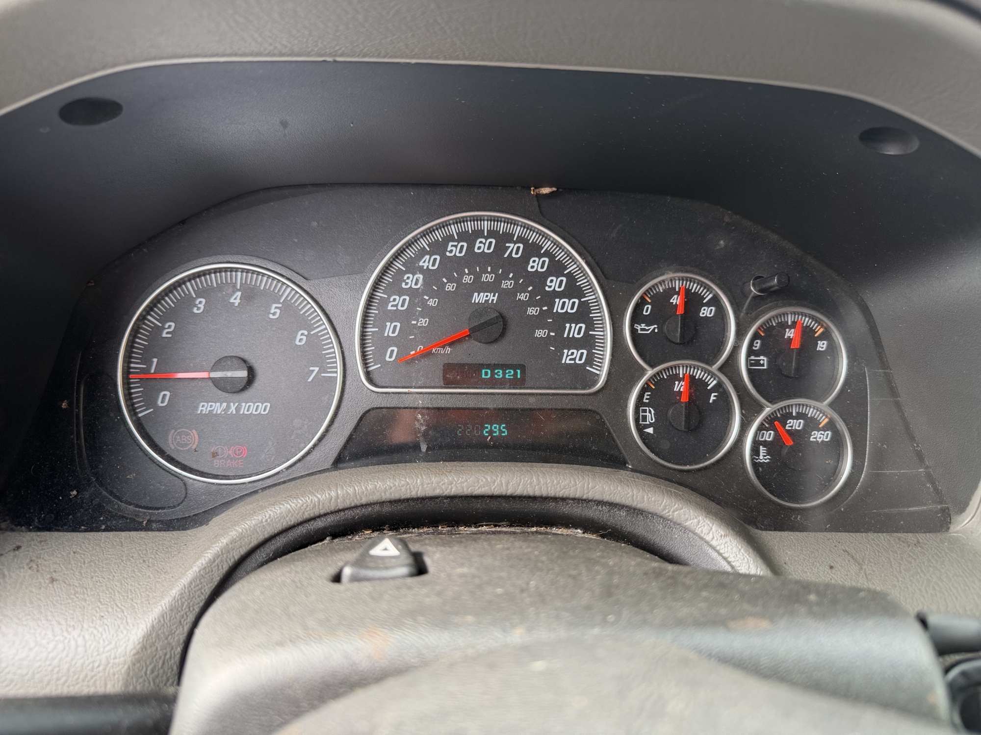 2002 gmc envoy with 220295 miles for sale near Elk River, Minnesota 106665_43_gauge_cluster.jpg